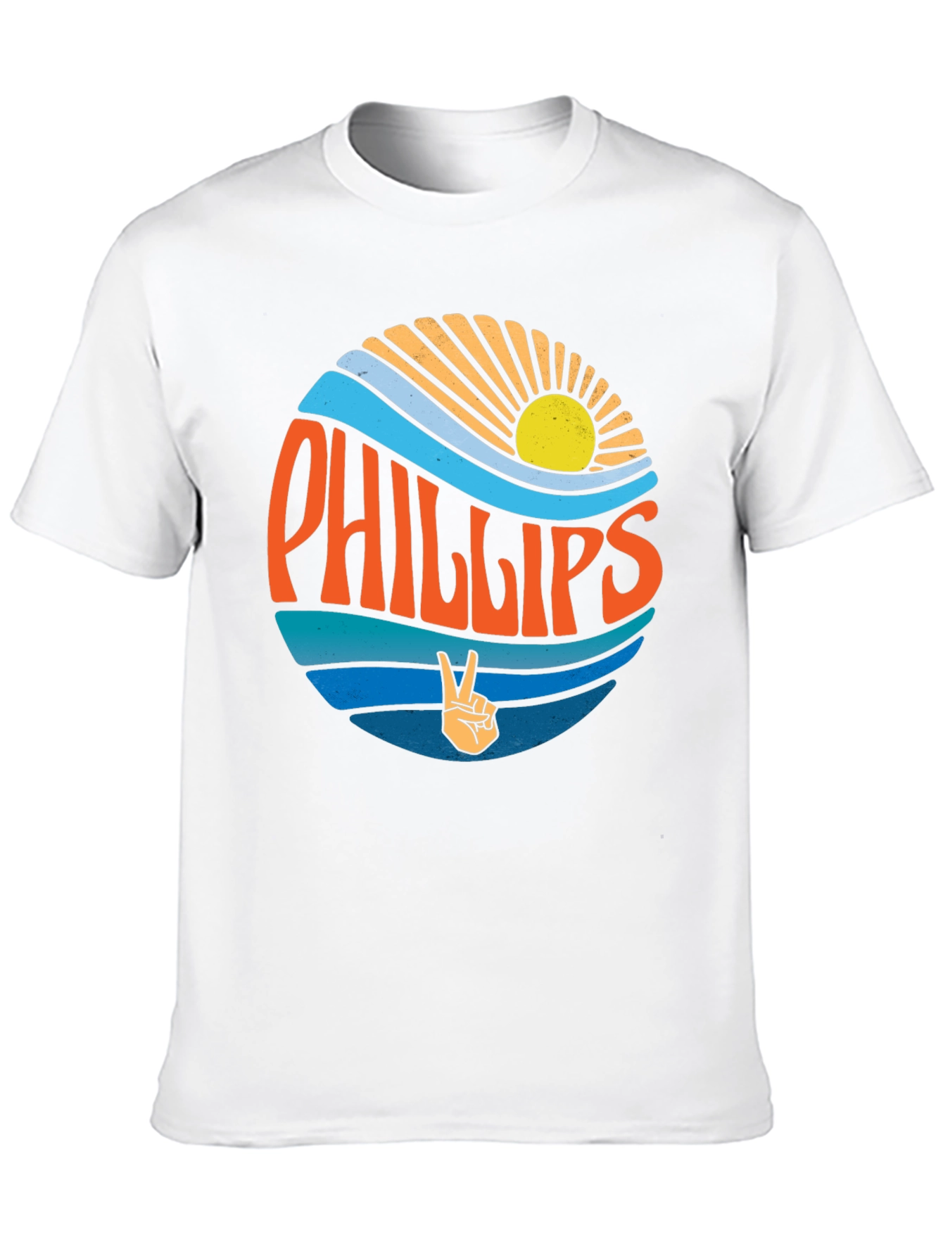 Phillips Retro Graphic Tee - Black Cotton Casual Shirt