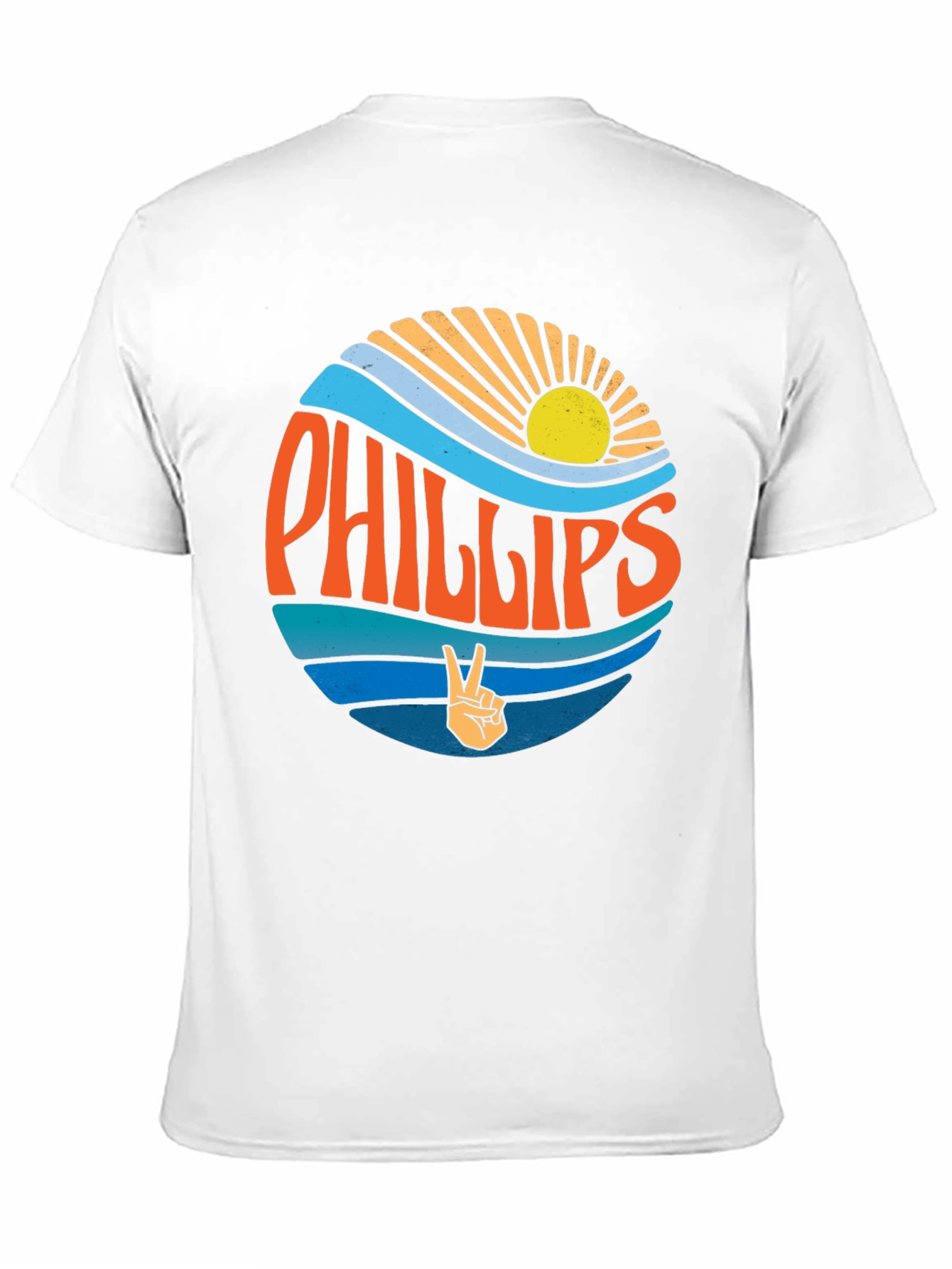 Phillips Retro Graphic Tee - Black Cotton Casual Shirt