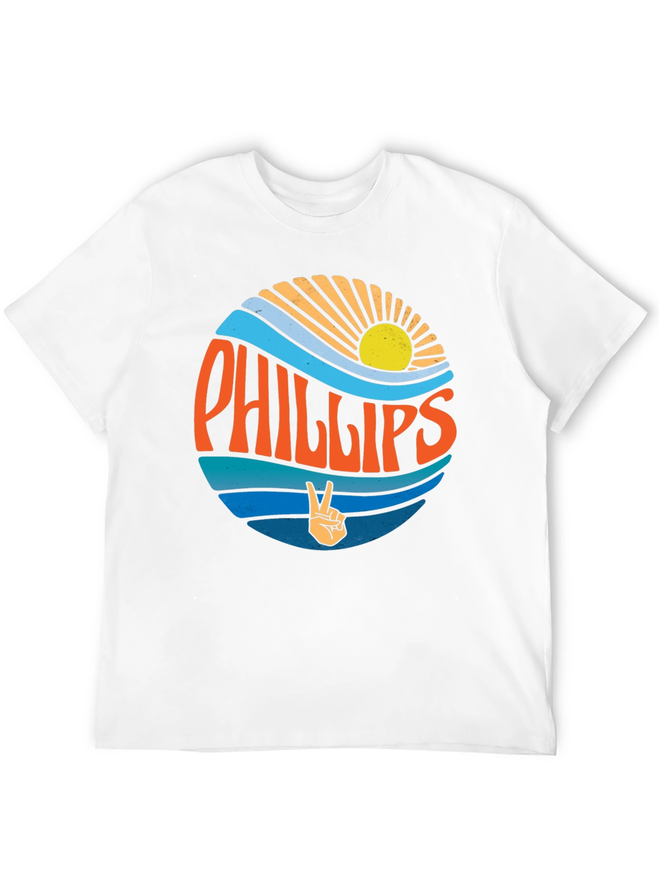 Phillips Retro Graphic Tee - Black Cotton Casual Shirt