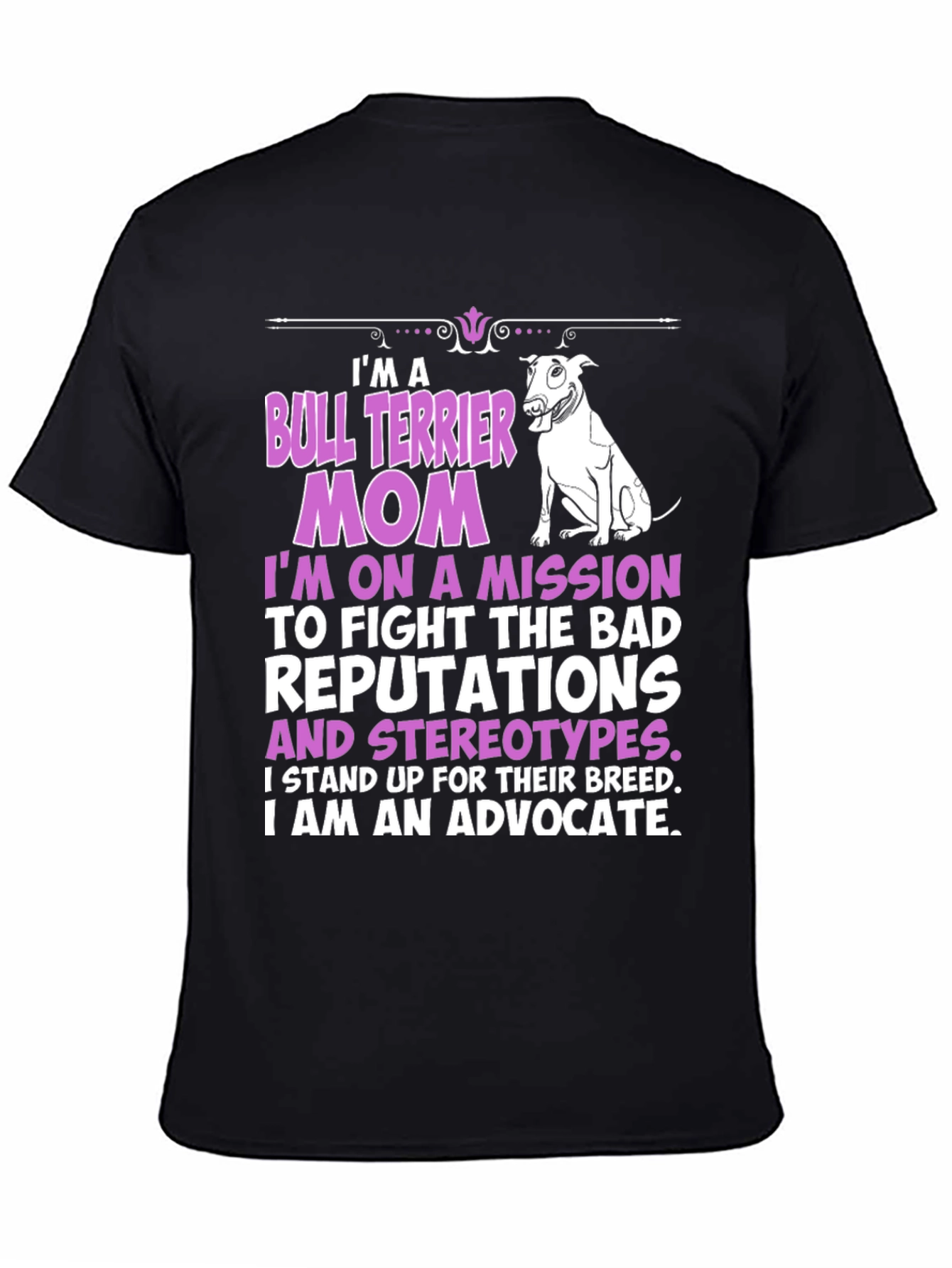 Bull Terrier Mom Graphic T-Shirt