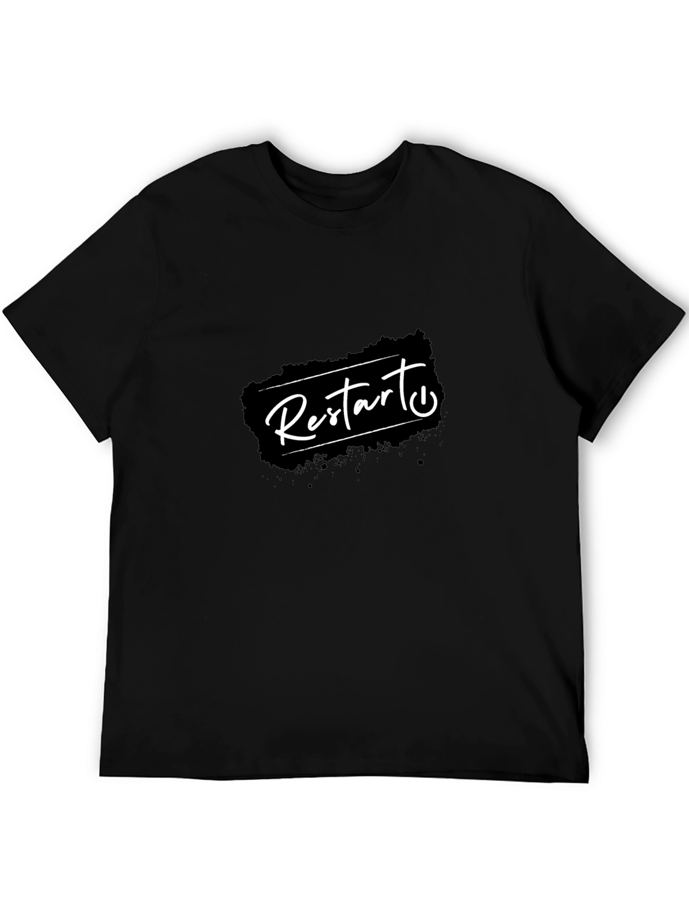 Restart Graphic T-Shirt - Black