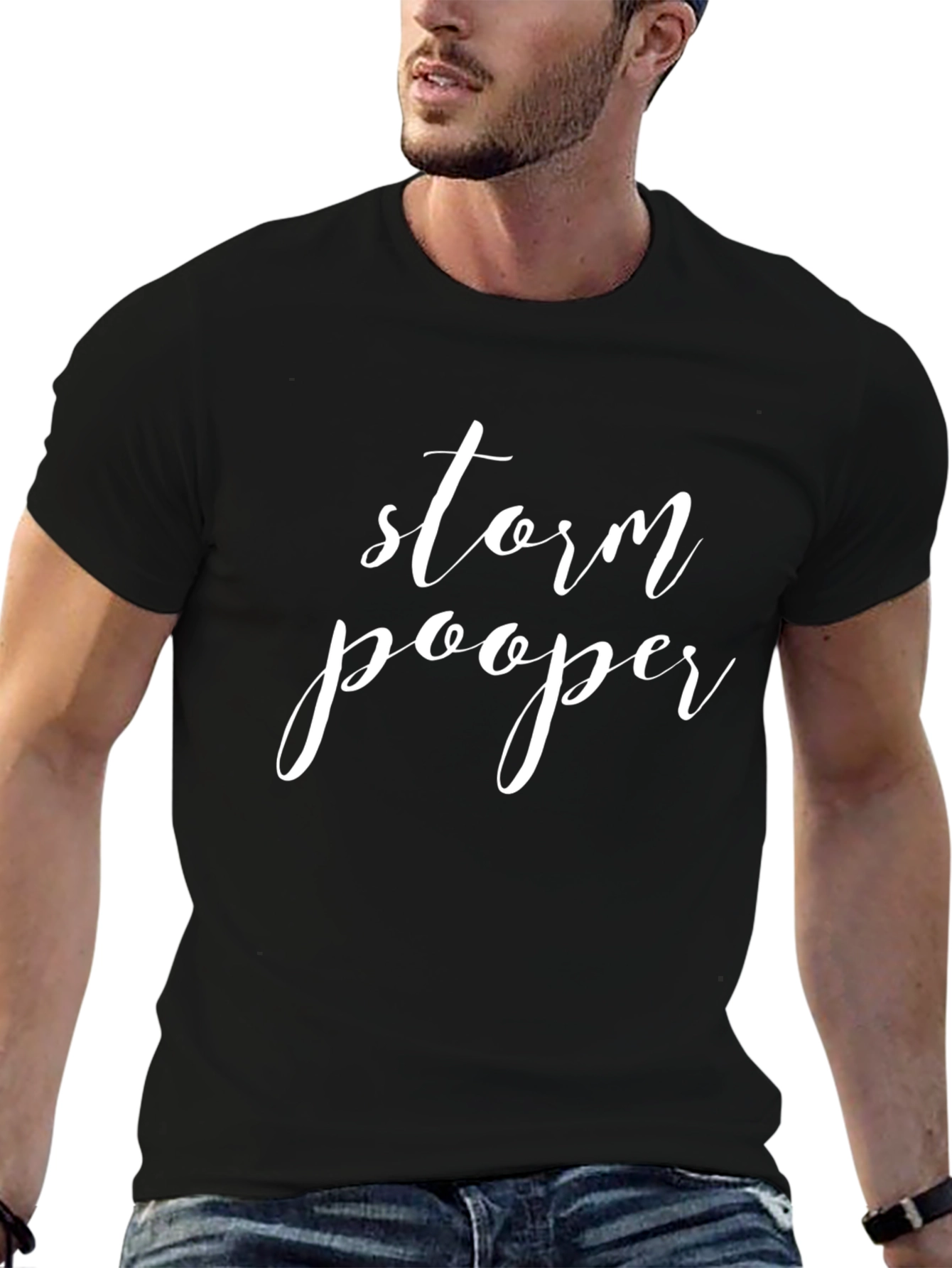 Storm Pooper Graphic T-Shirt - Black