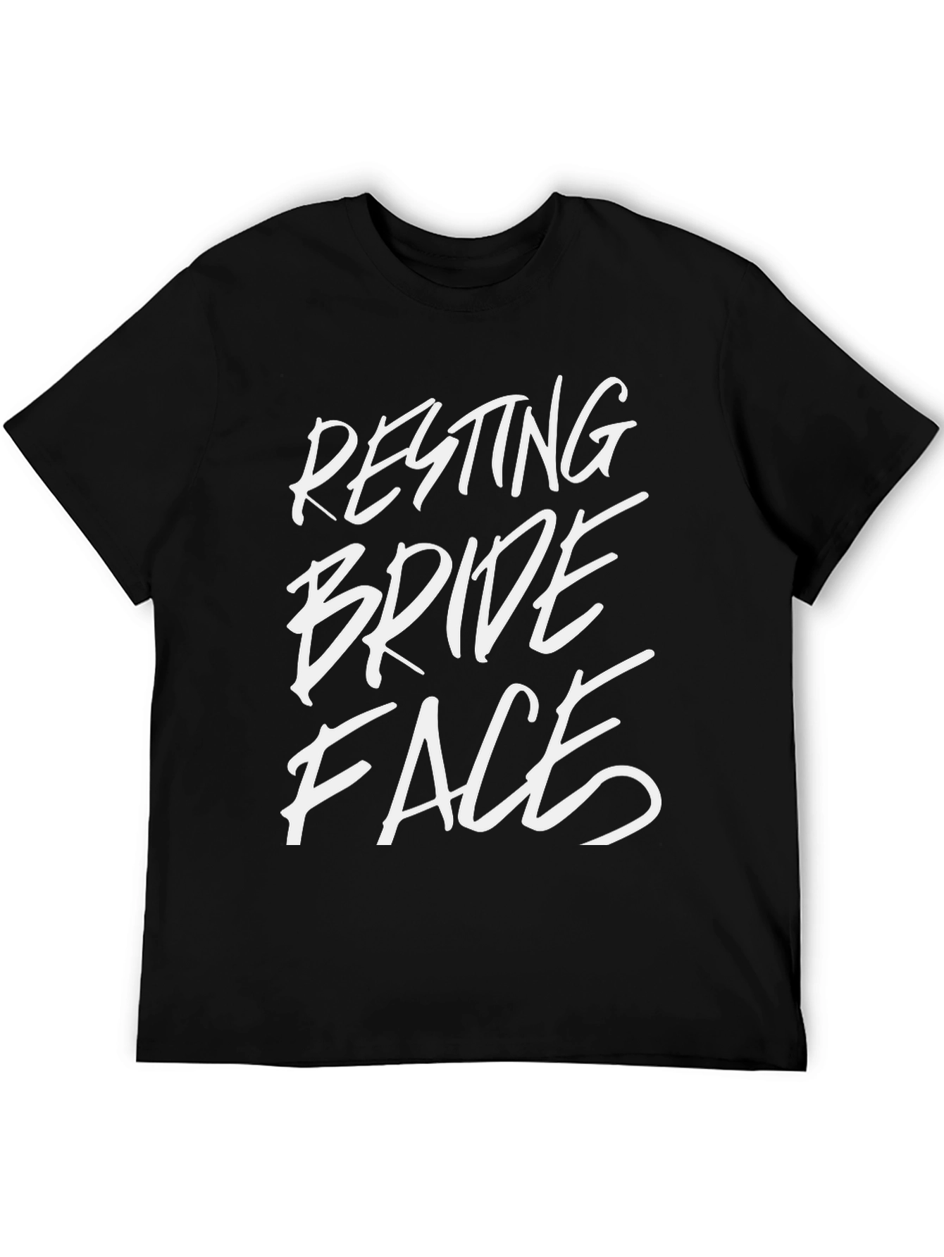 Resting Bride Face Graphic Tee - Funny Wedding T-Shirt
