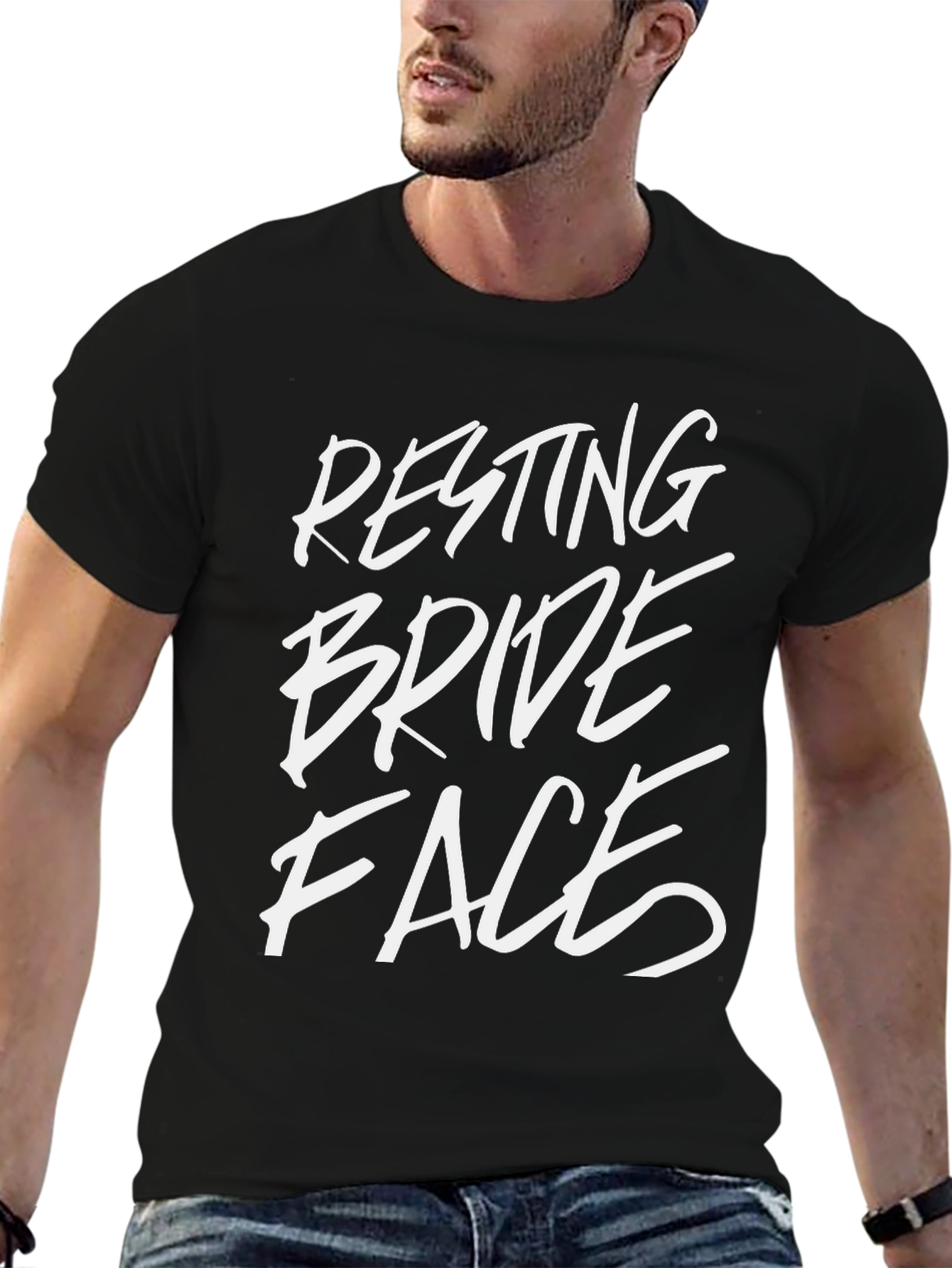 Resting Bride Face Graphic Tee - Funny Wedding T-Shirt