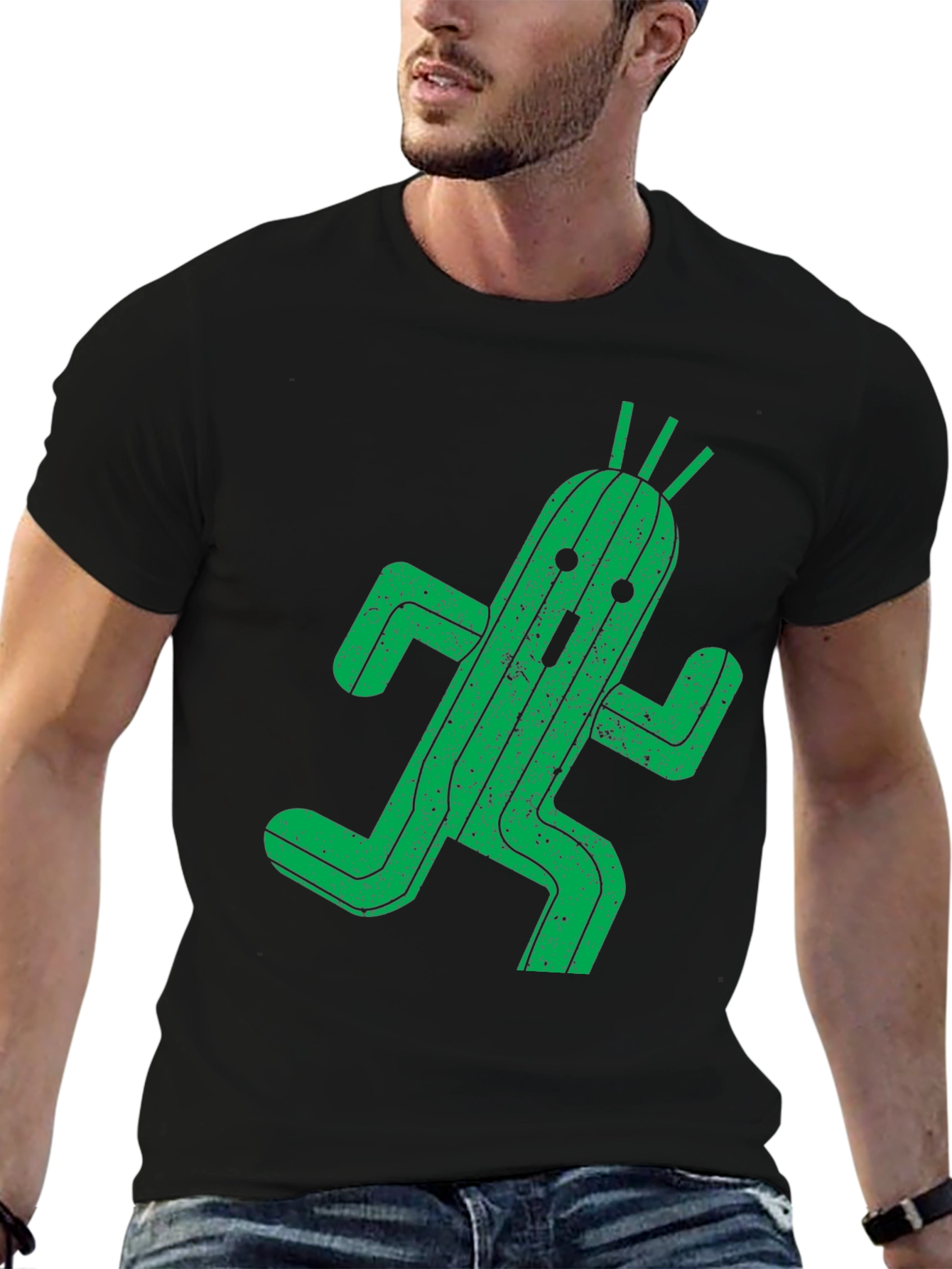 Cactuar T-Shirt - Green Cactus Graphic Tee