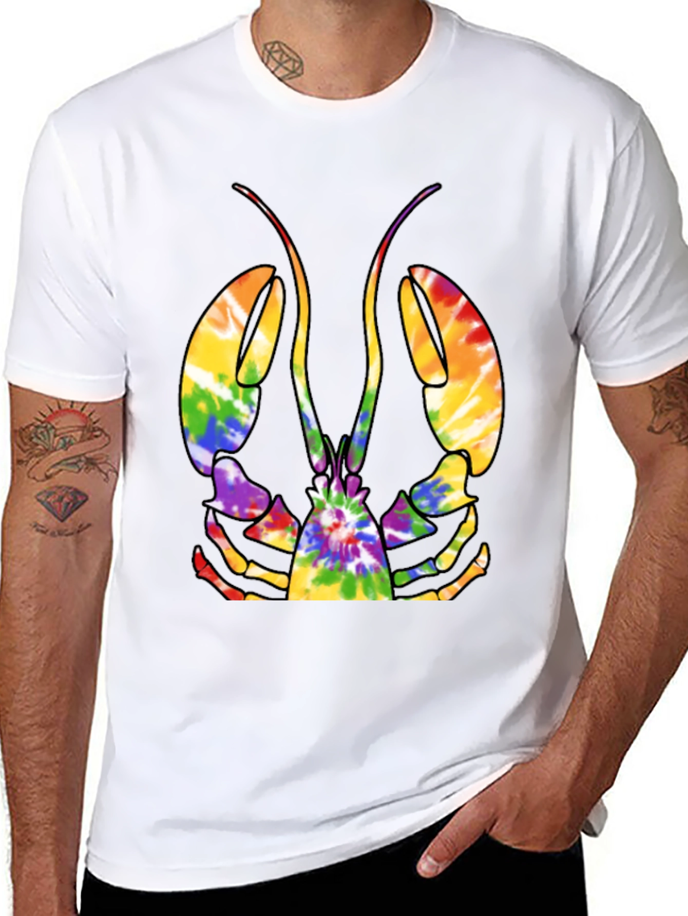 Tie-Dye Lobster Graphic Tee