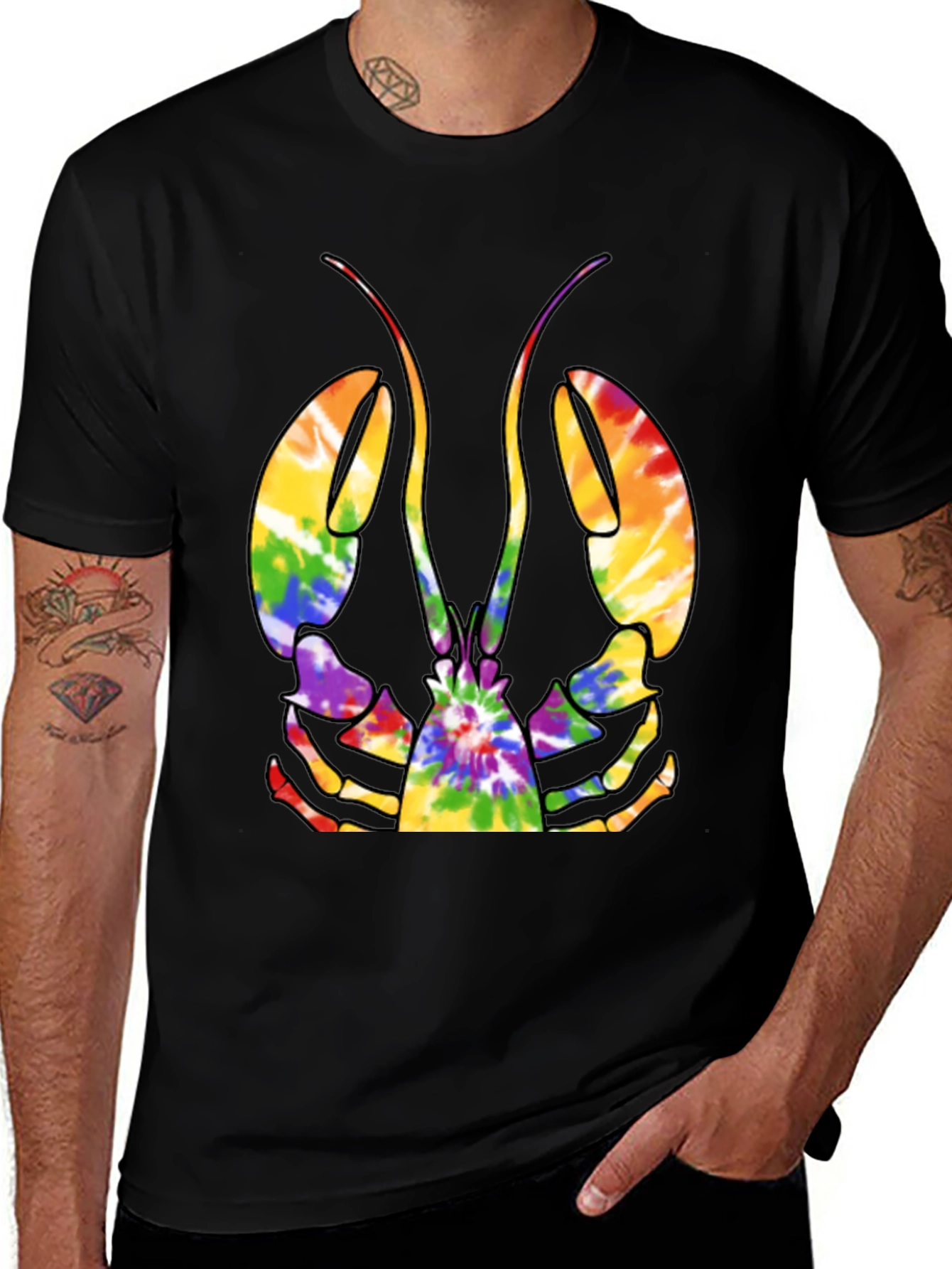Tie-Dye Lobster Graphic Tee