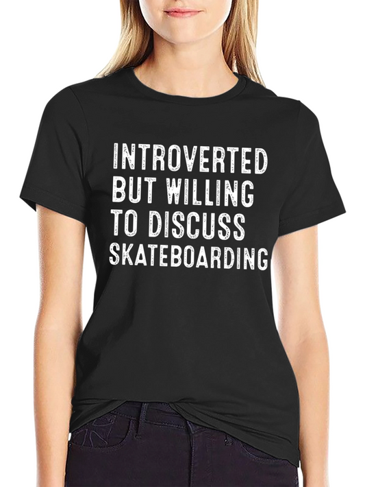 Introverted Skateboard T-Shirt - Cool Graphic Tee