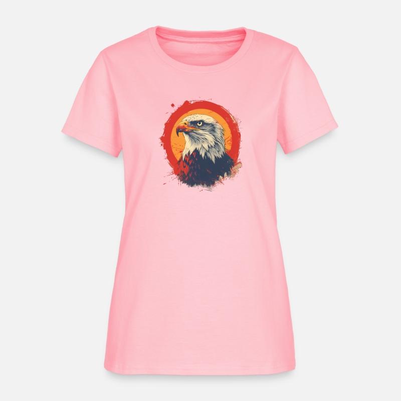 Majestic American Eagle on Grunge Background | Vec