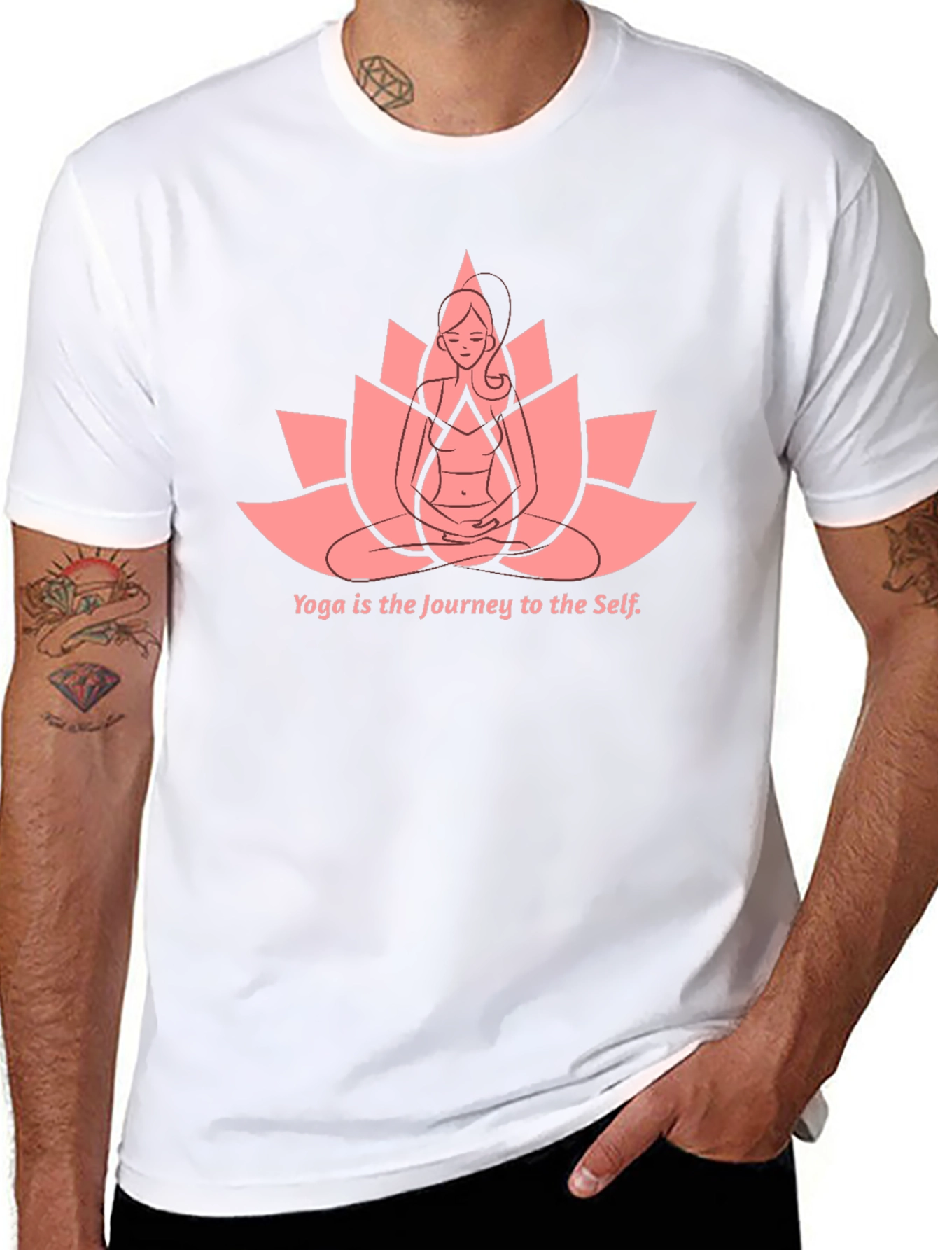 Yoga Journey Graphic Tee - Black