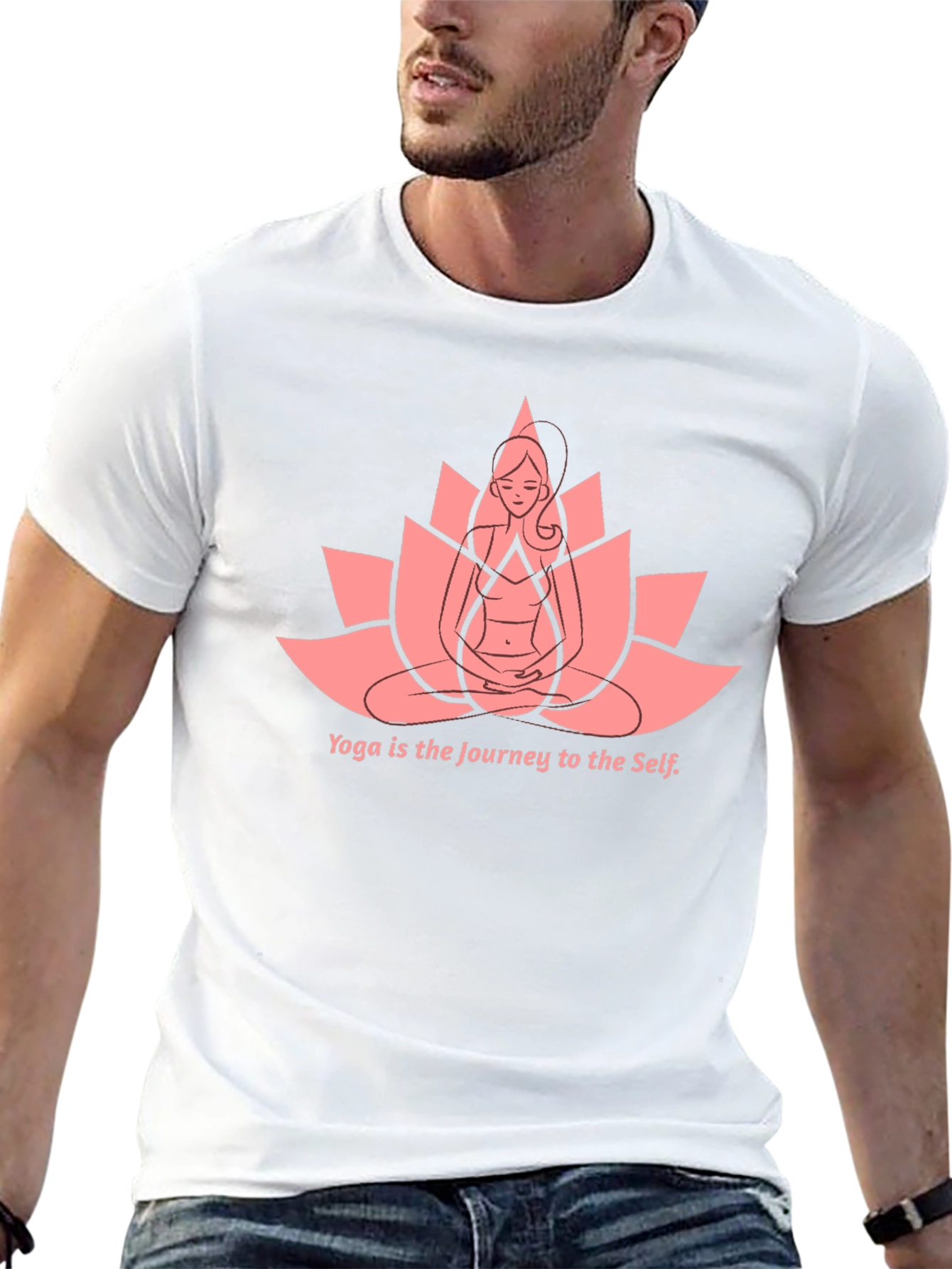 Yoga Journey Graphic Tee - Black