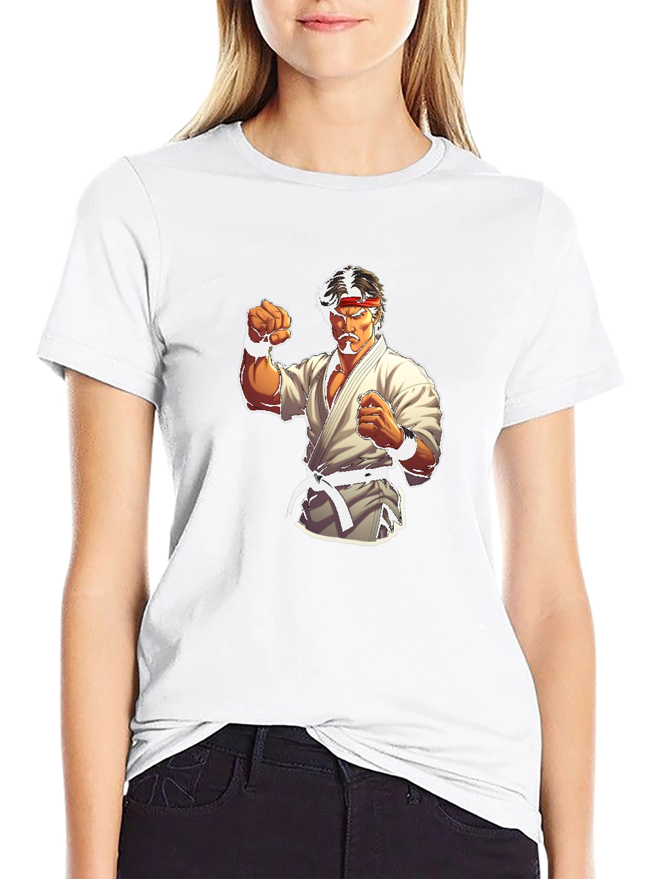 Karate Fighter Black T-Shirt