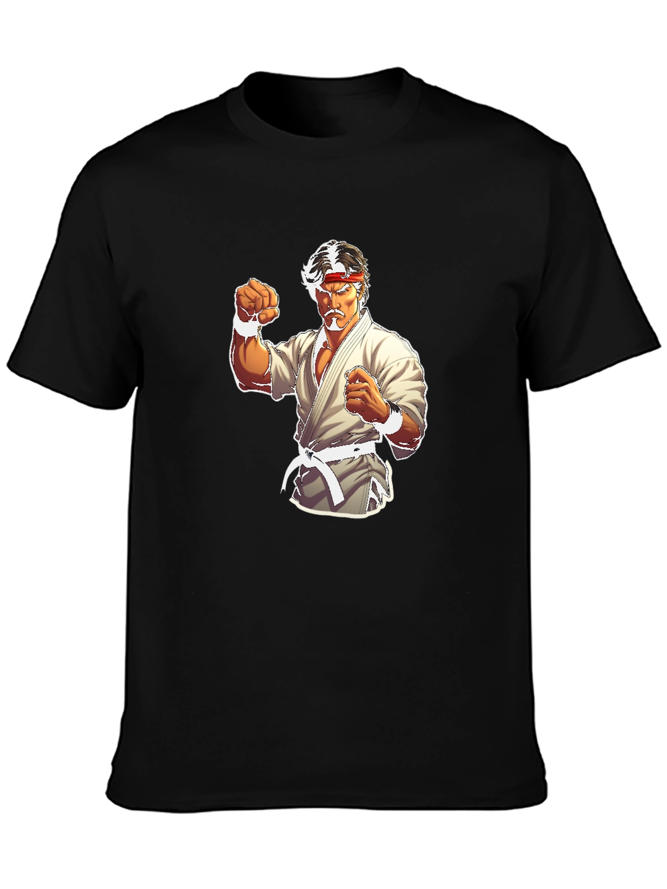 Karate Fighter Black T-Shirt