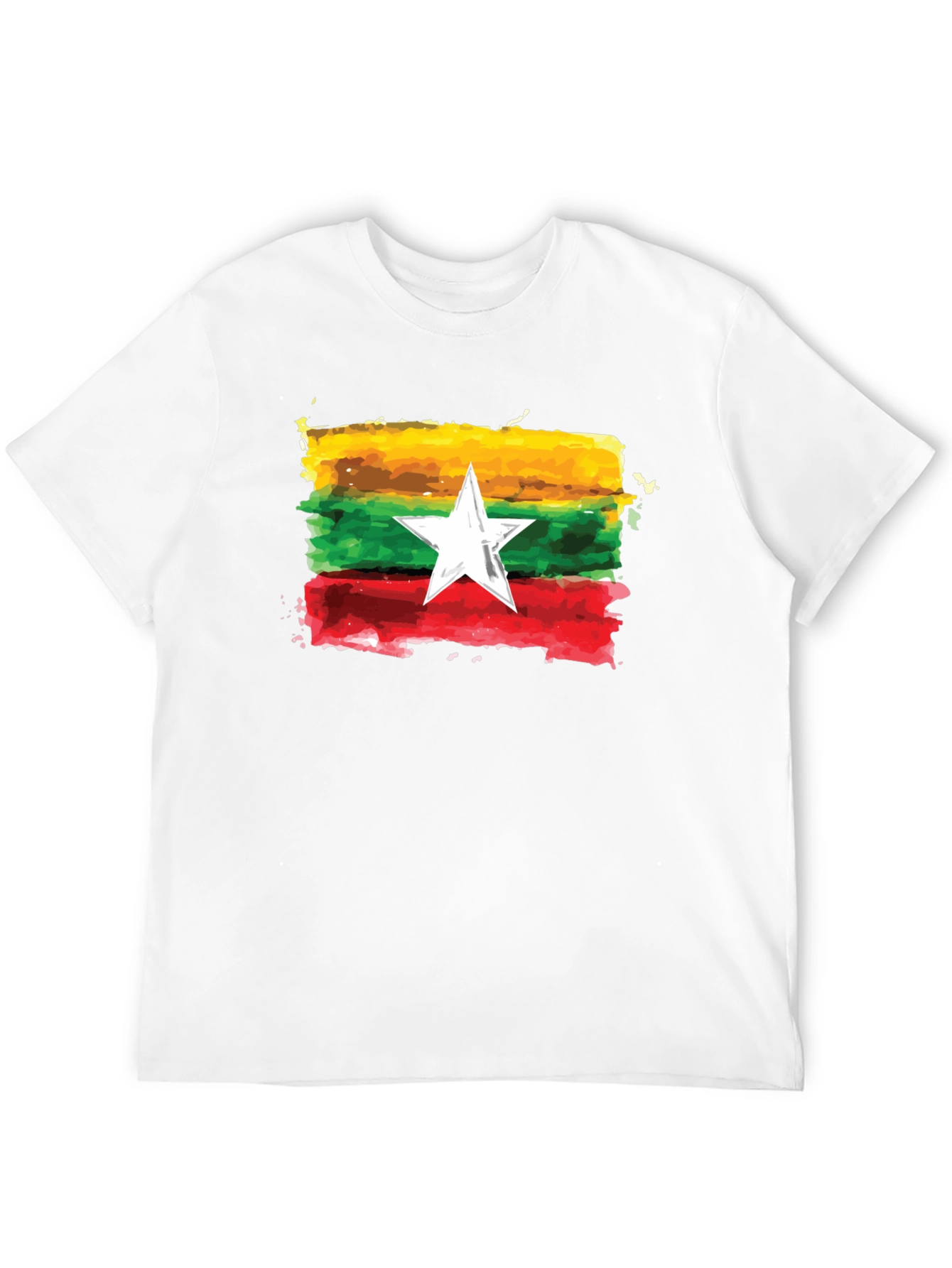 Myanmar Flag Graphic T-Shirt - Casual Style