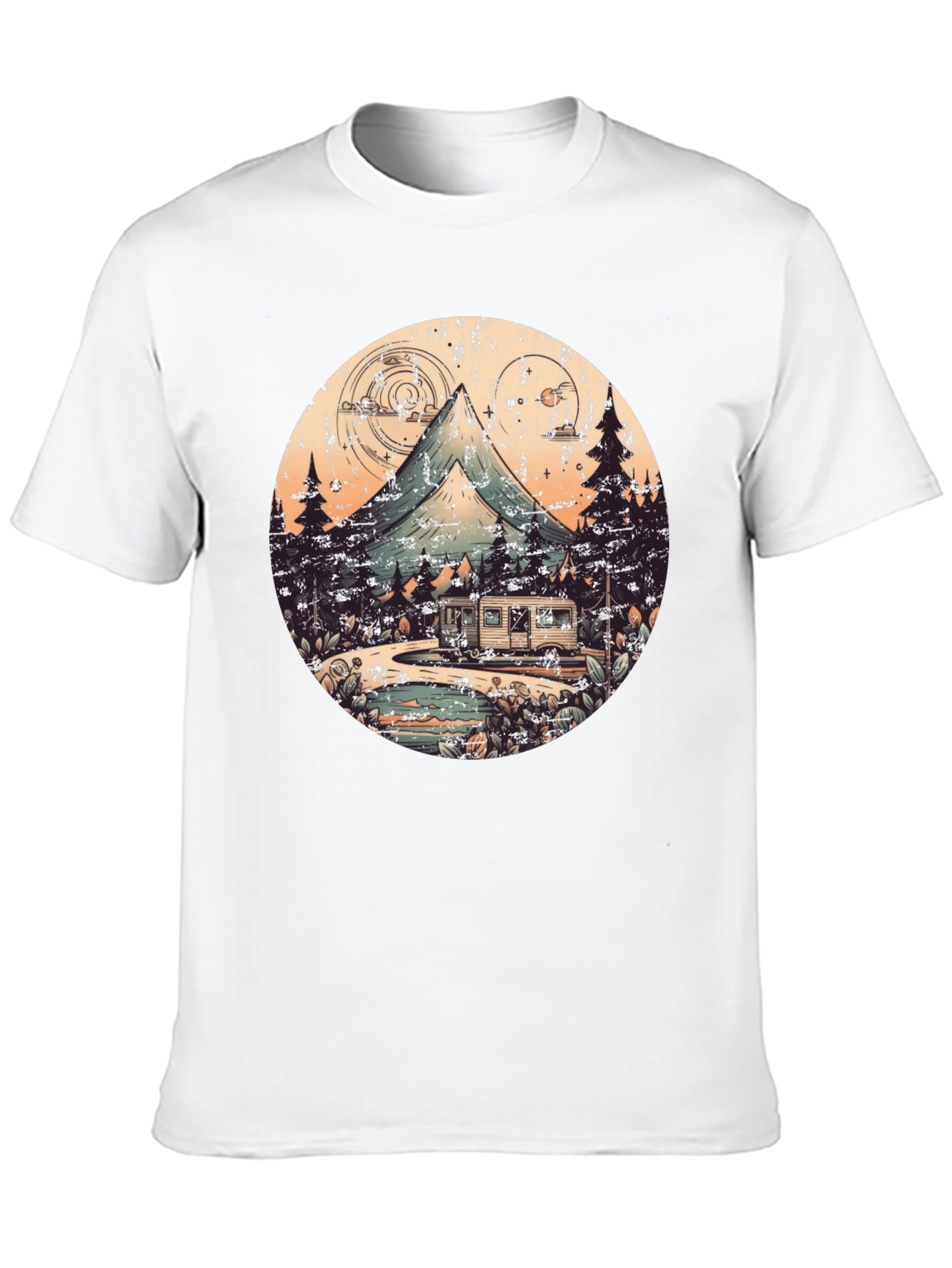 Retro Camping Adventure Graphic Tee