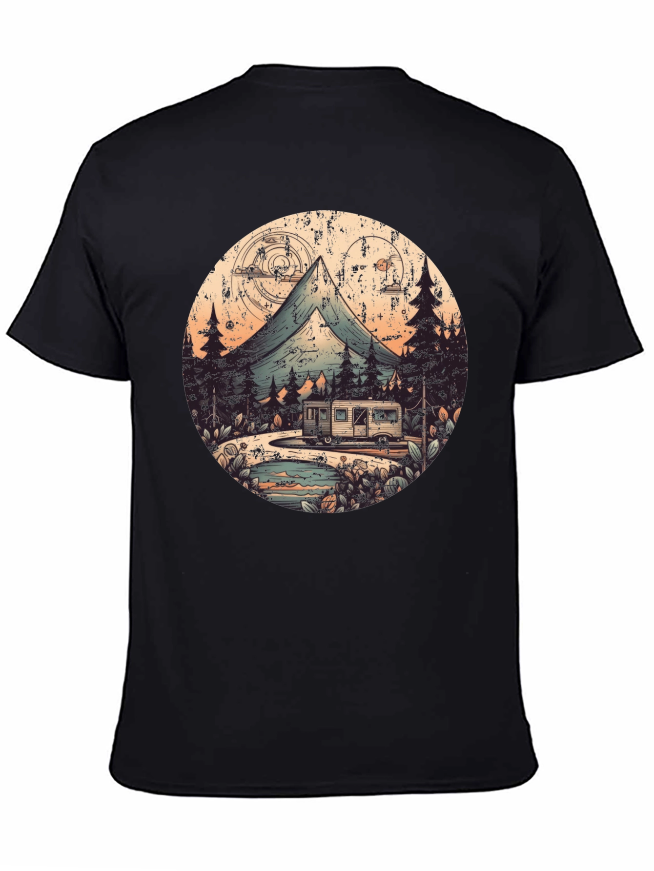 Retro Camping Adventure Graphic Tee