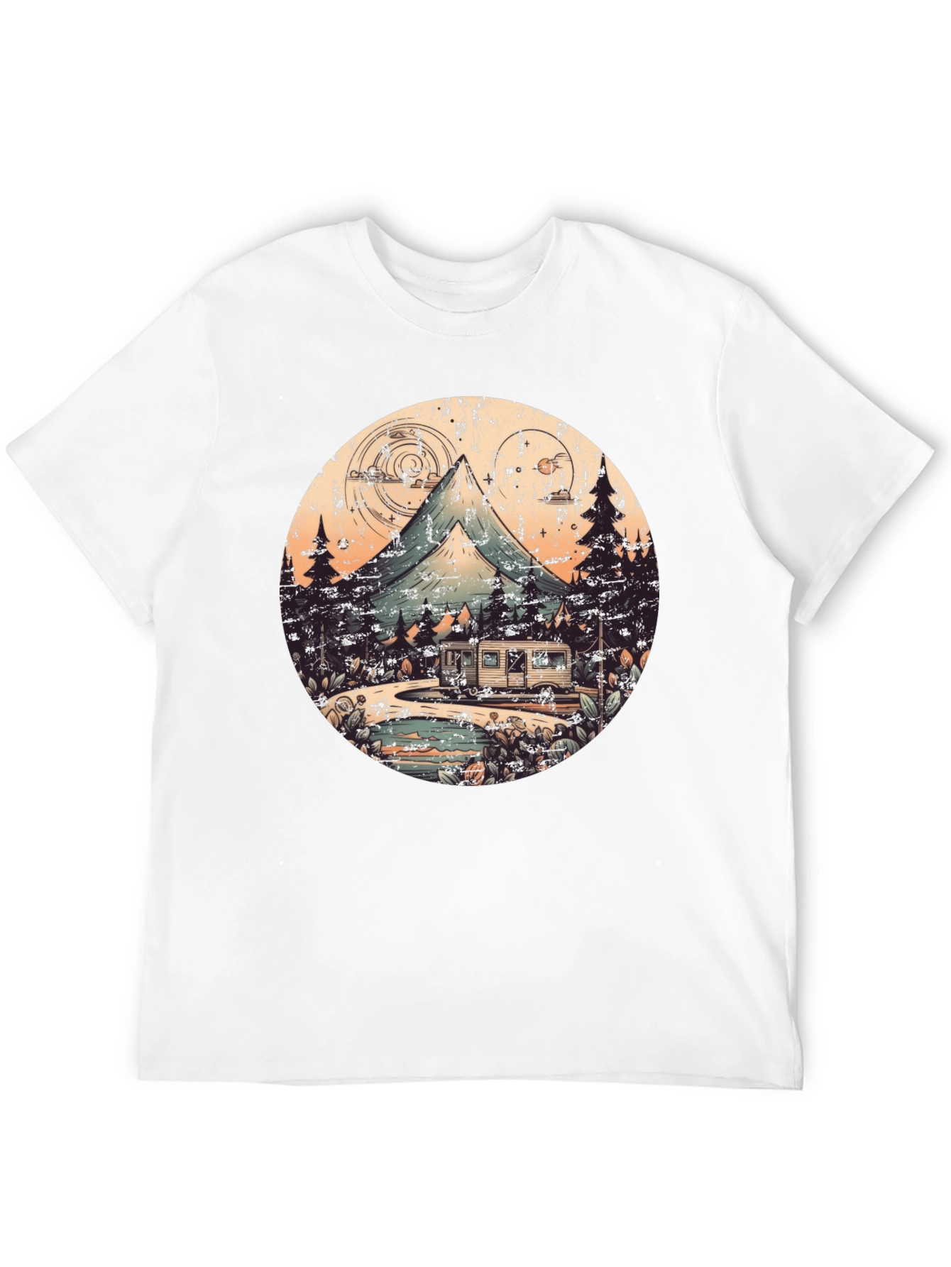 Retro Camping Adventure Graphic Tee