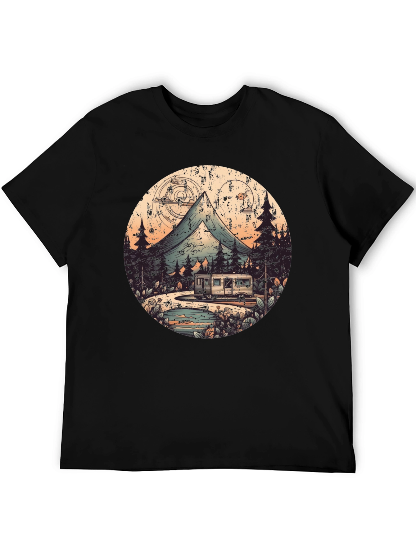 Retro Camping Adventure Graphic Tee