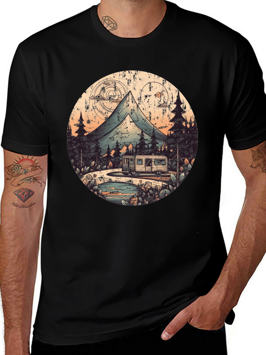 Retro Camping Adventure Graphic Tee