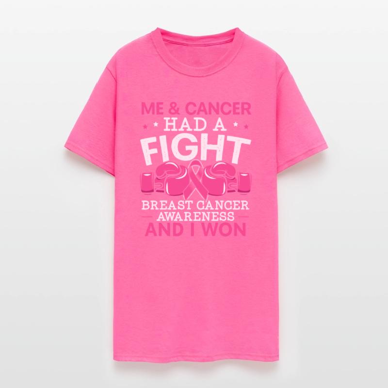 Me And Cancer Had A Fight Breast Cancer Awareness