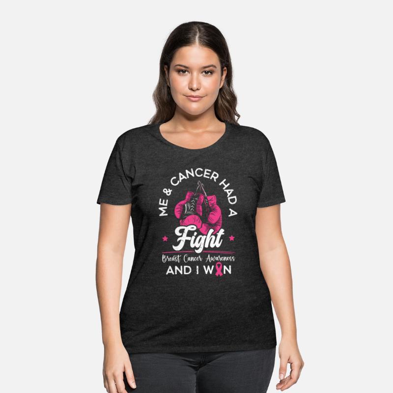 Me And Cancer Had A Fight Breast Cancer Awareness