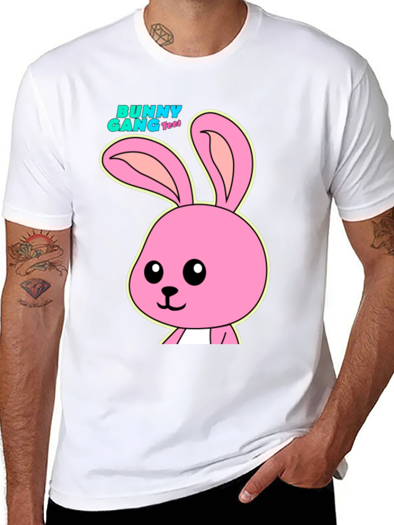 Bunny Gang Tee - Cute Cartoon Rabbit Graphic T-Shirt