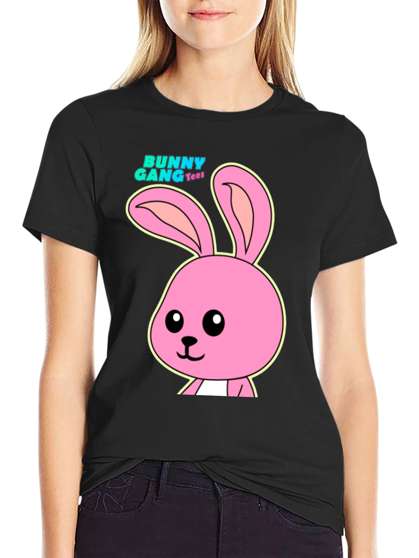 Bunny Gang Tee - Cute Cartoon Rabbit Graphic T-Shirt