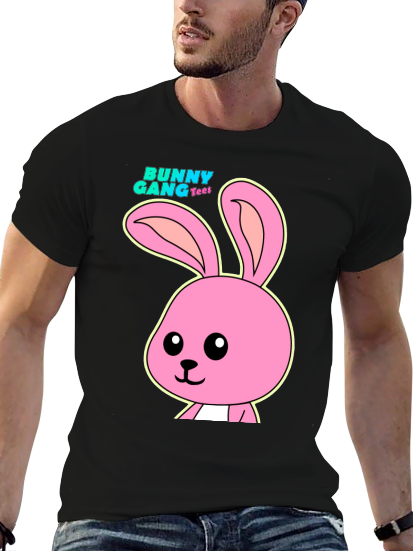 Bunny Gang Tee - Cute Cartoon Rabbit Graphic T-Shirt