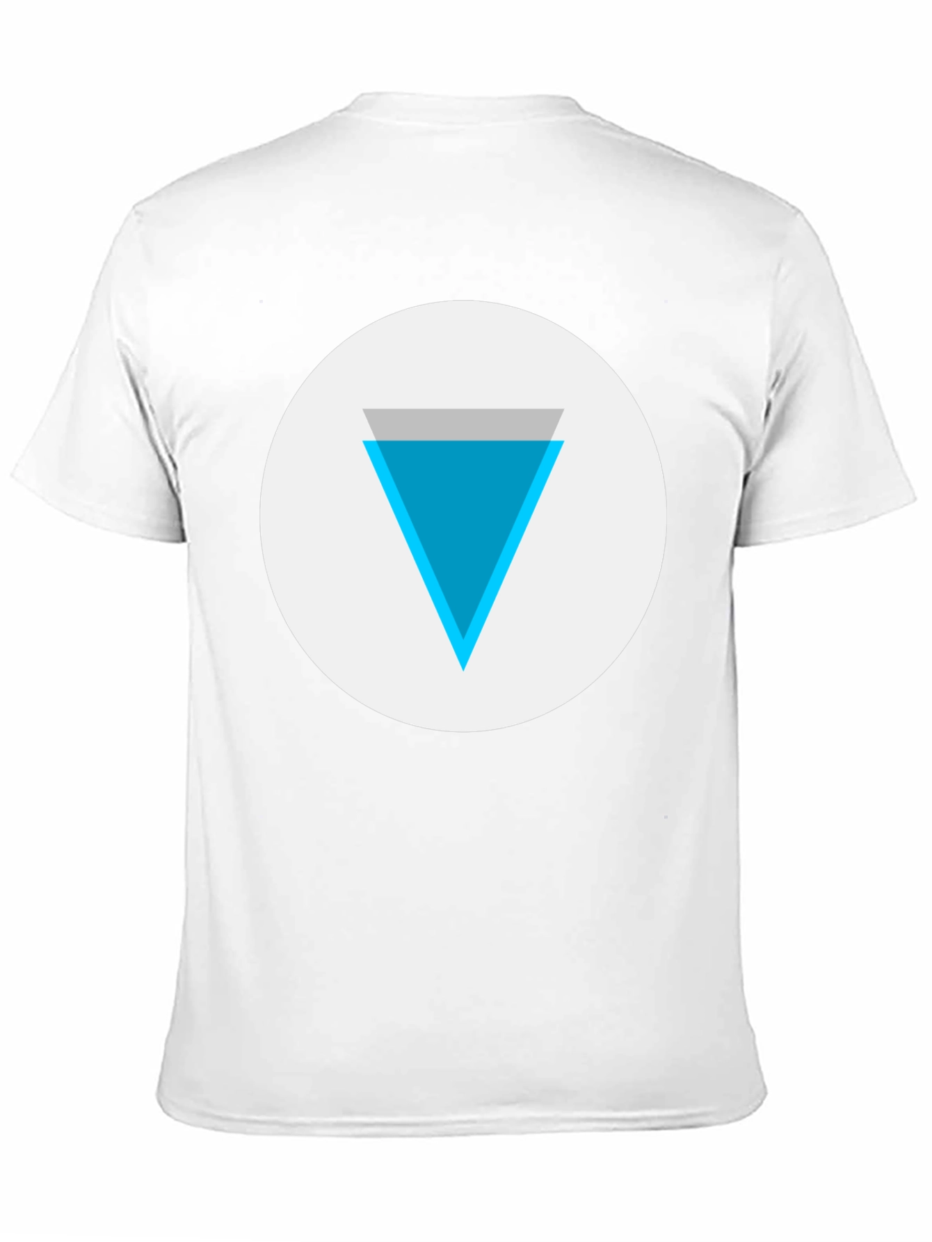 Geometric Triangle Graphic Tee - Black