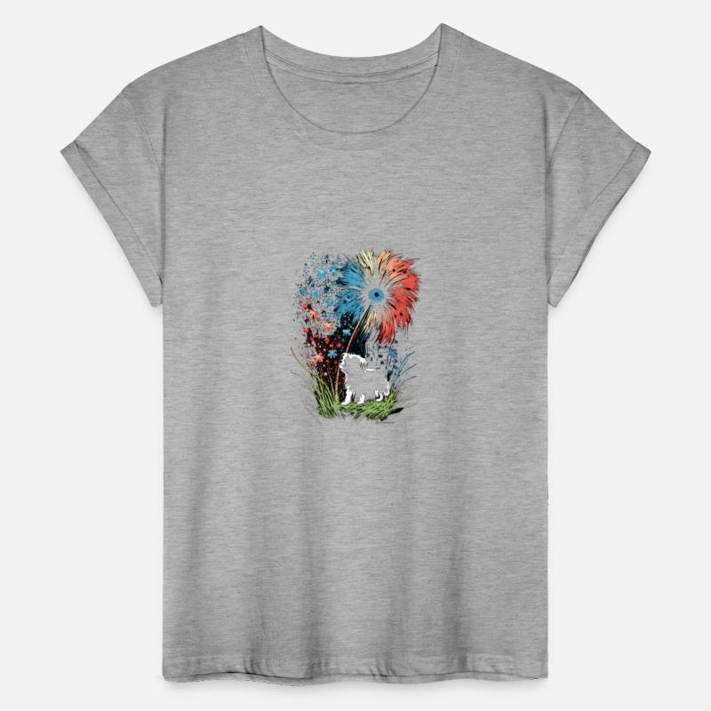 Memorial Day Dandelion Paw Print American Flag