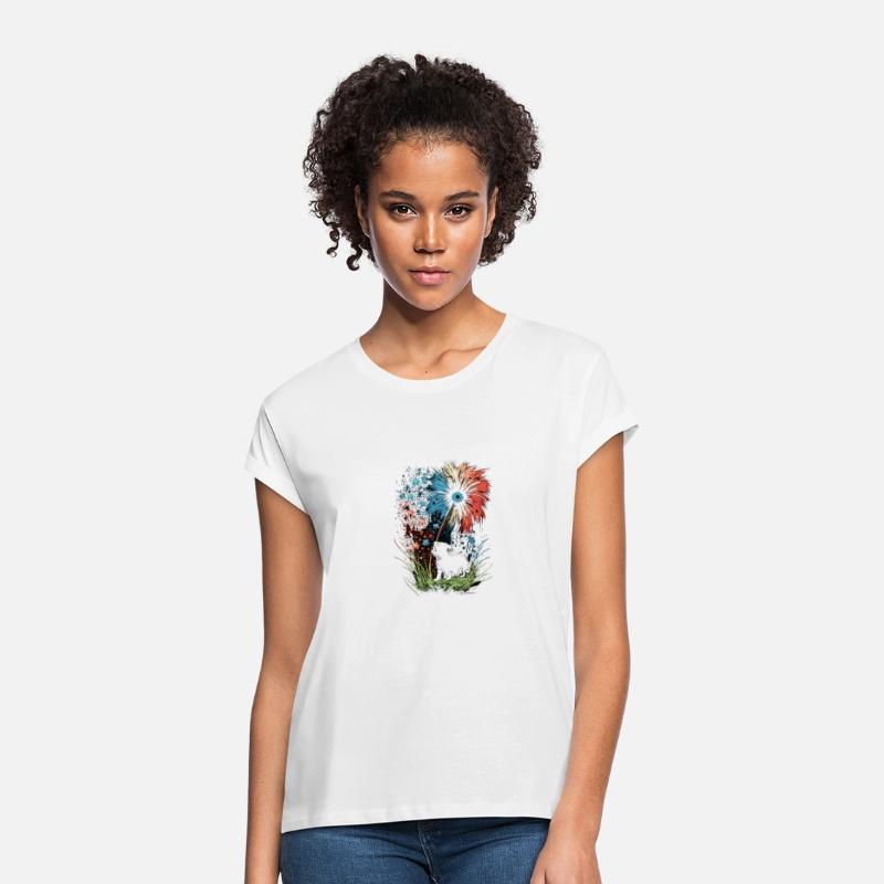 Memorial Day Dandelion Paw Print American Flag