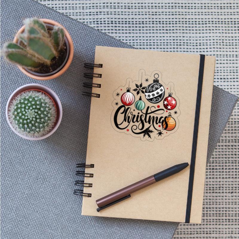 Merry Christmas Festive Ornaments Design