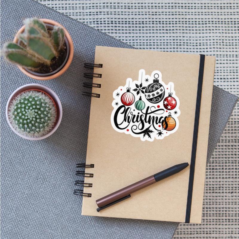 Merry Christmas Festive Ornaments Design