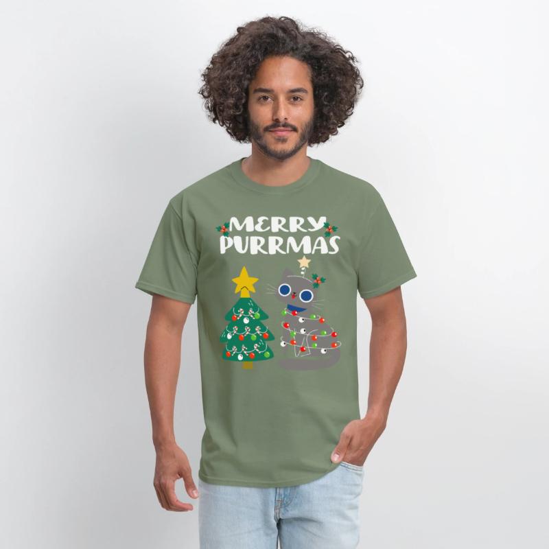 Merry Purrmas - For Christmas Holiday Cat Lovers