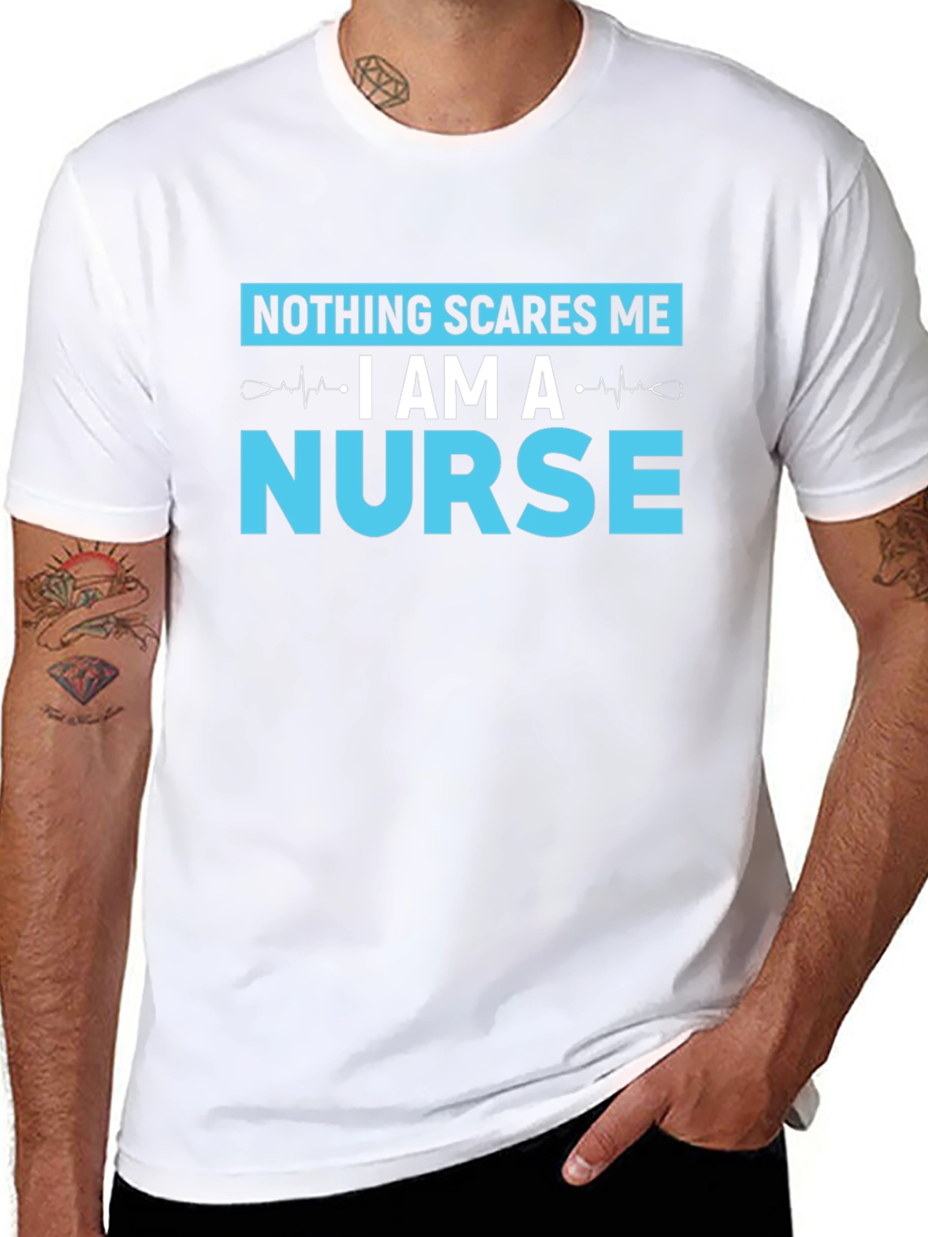 Nothing Scares Me I Am a Nurse T-Shirt