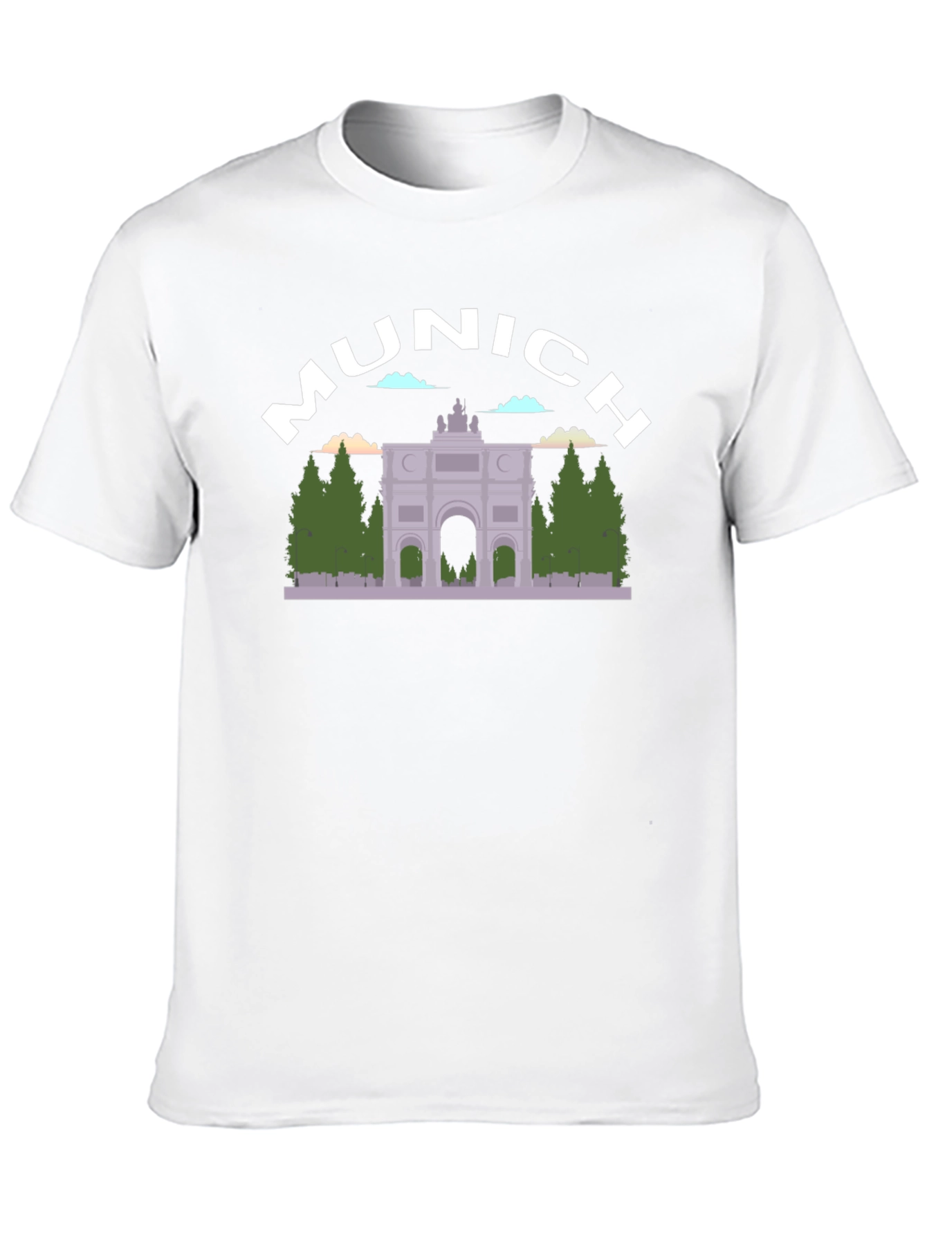Munich Germany Graphic Tee - Black Cotton T-Shirt