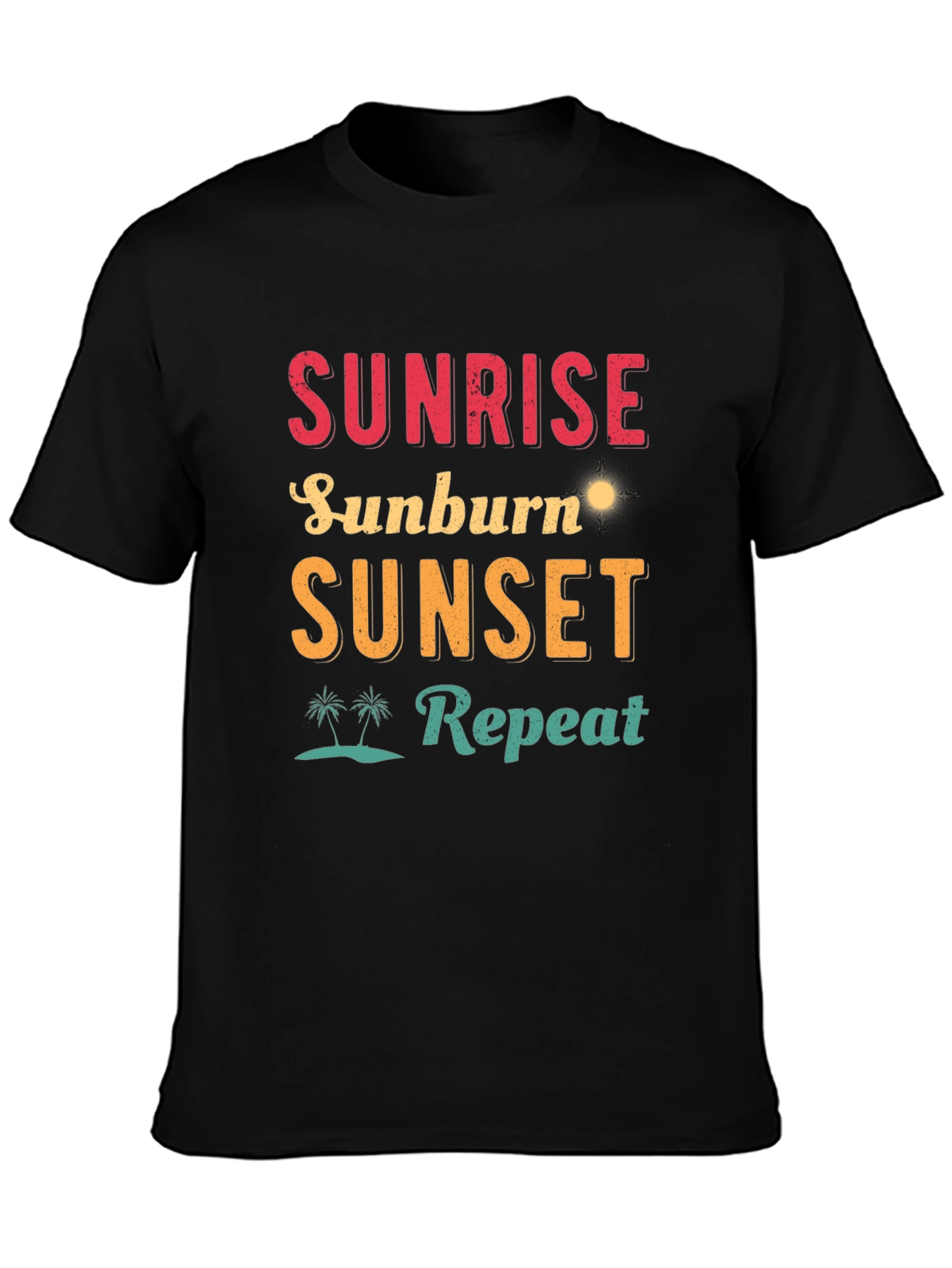 Sunrise Sunburn Sunset Repeat Graphic Tee