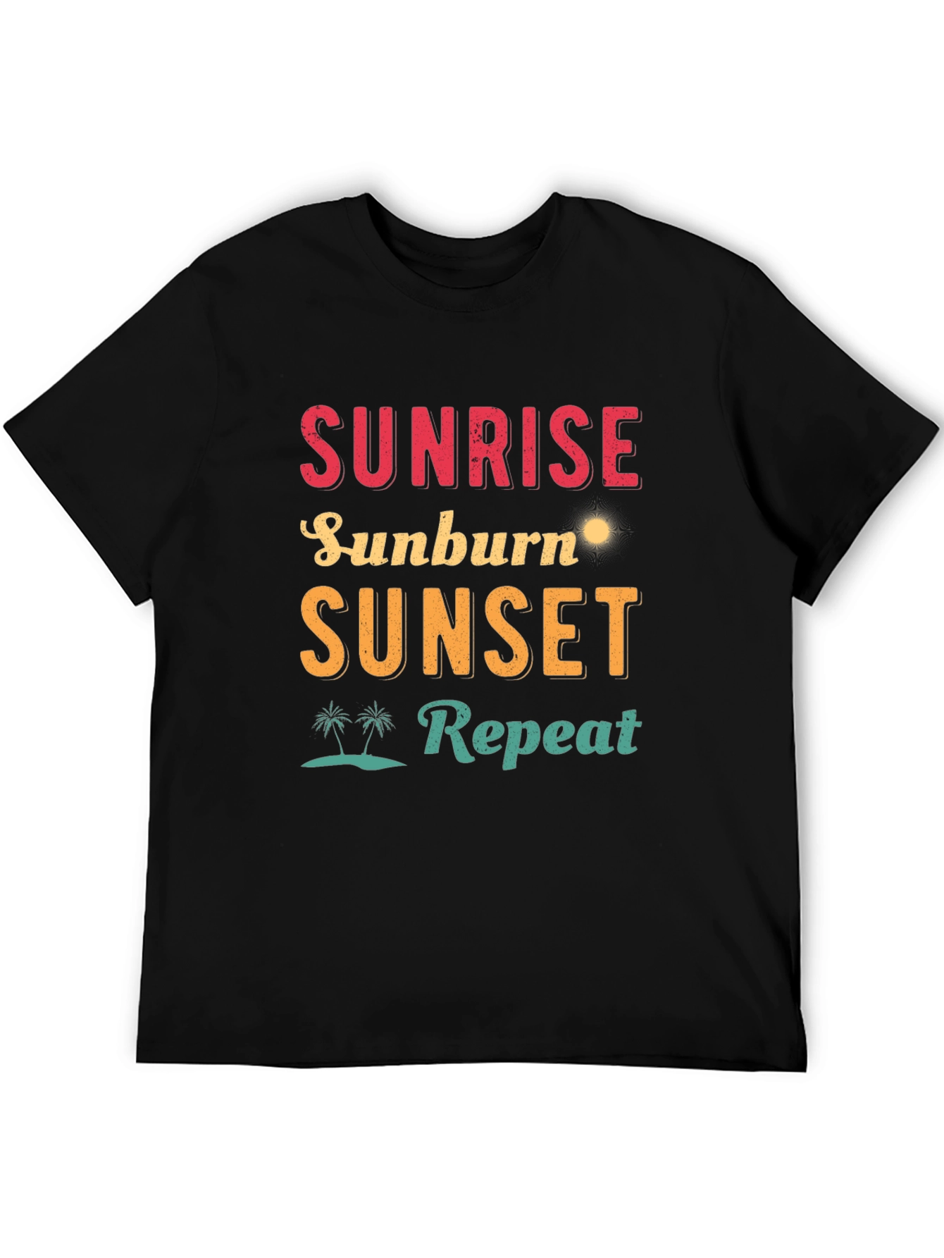 Sunrise Sunburn Sunset Repeat Graphic Tee