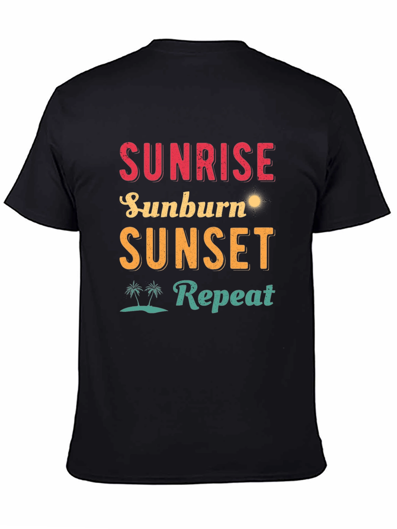 Sunrise Sunburn Sunset Repeat Graphic Tee