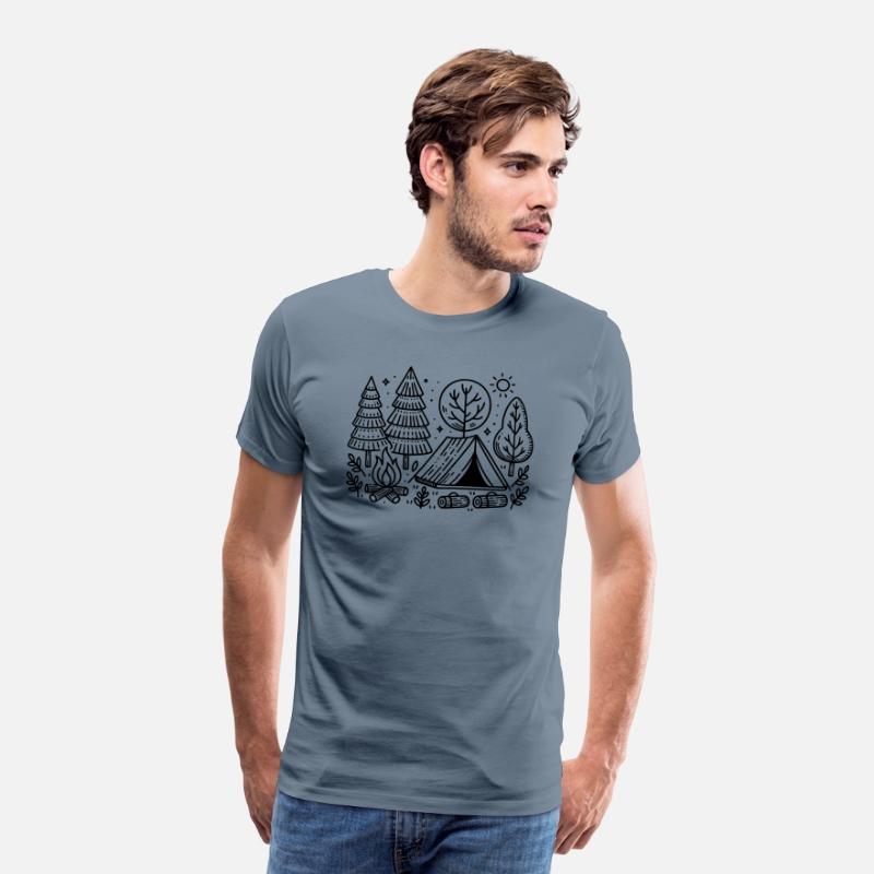 Minimalist Camping Adventure - Nature Lover Design