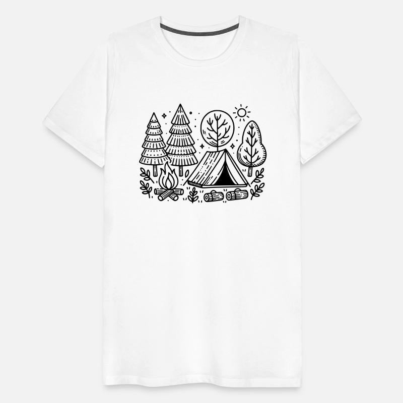 Minimalist Camping Adventure - Nature Lover Design
