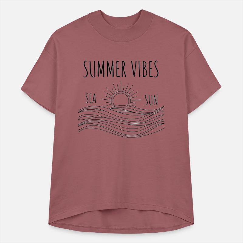 Minimalist Summer Sea Sun Illustration