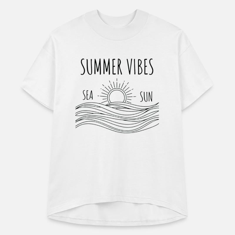 Minimalist Summer Sea Sun Illustration