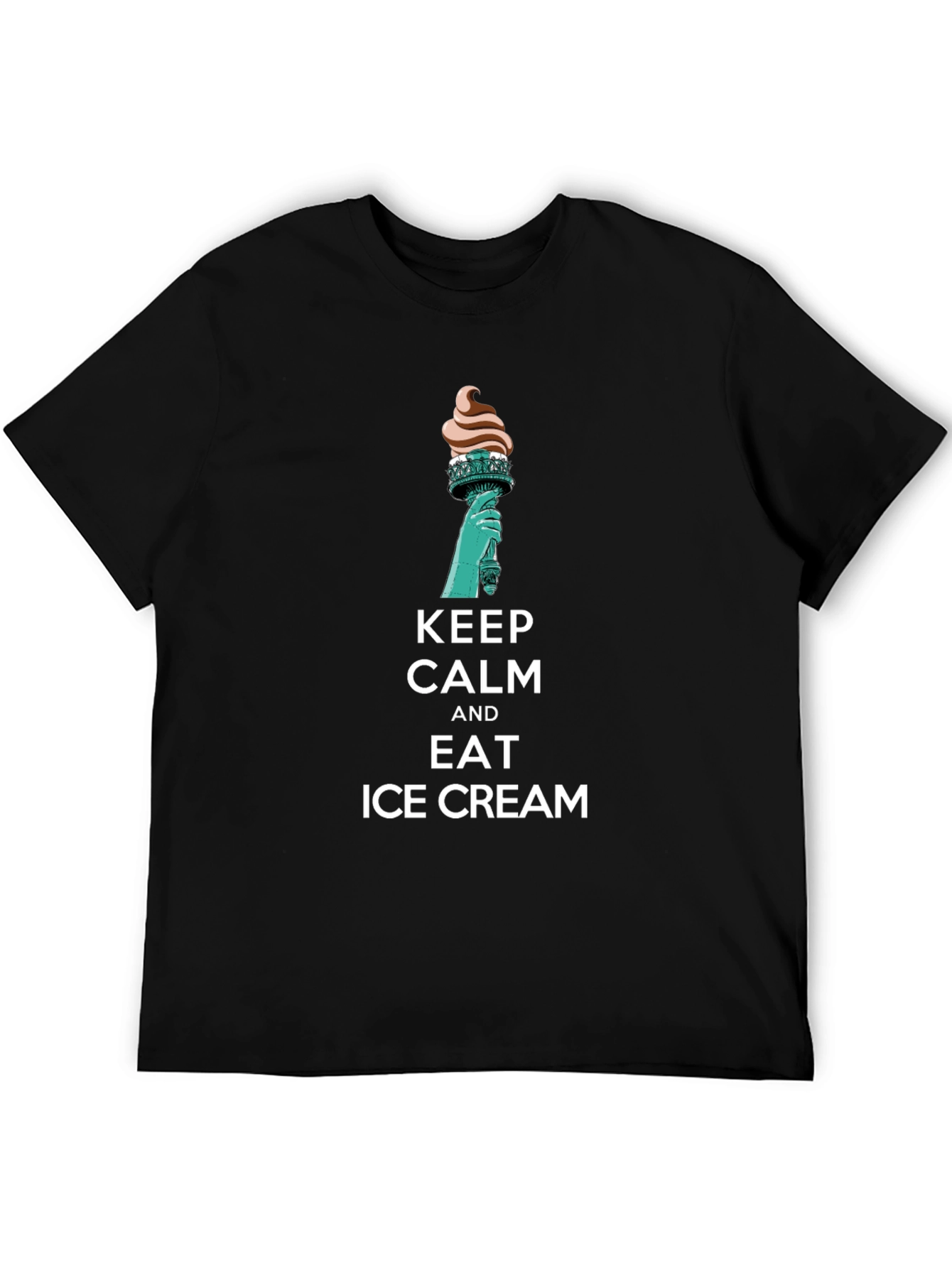 Keep Calm & Eat Ice Cream Graphic Tee