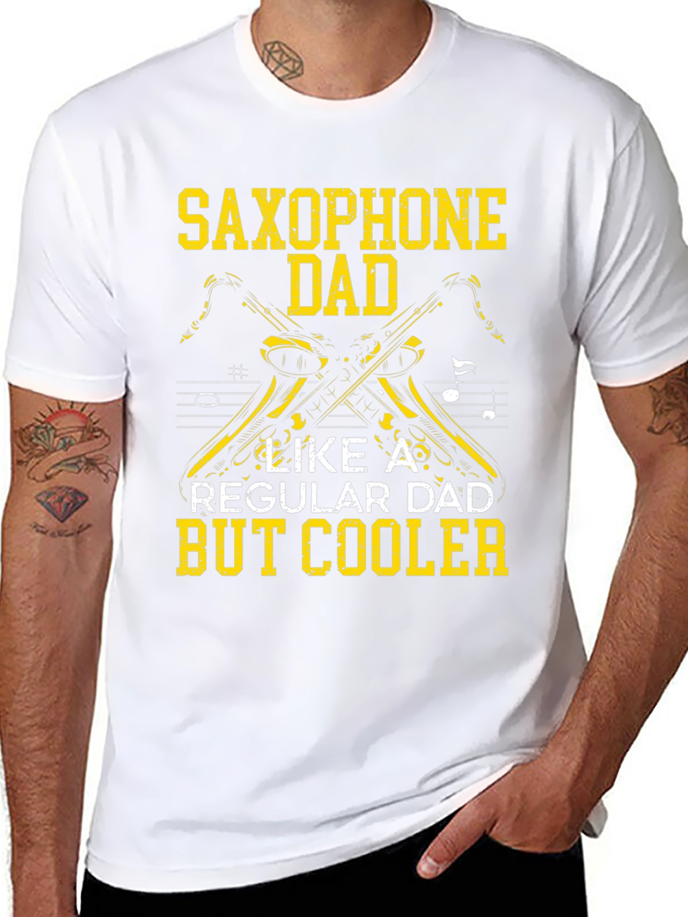 Saxophone Dad T-Shirt - Musician Dad Apparel