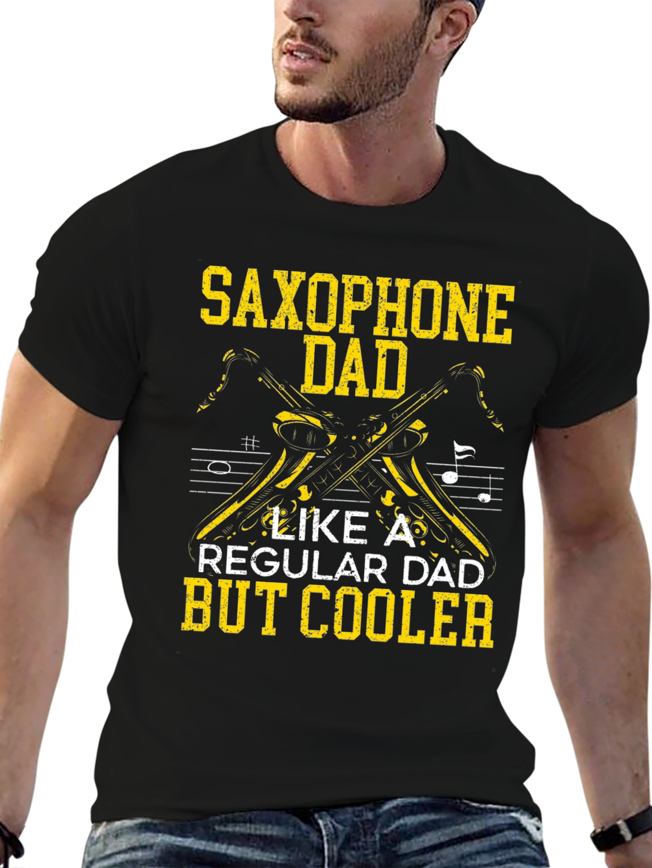 Saxophone Dad T-Shirt - Musician Dad Apparel