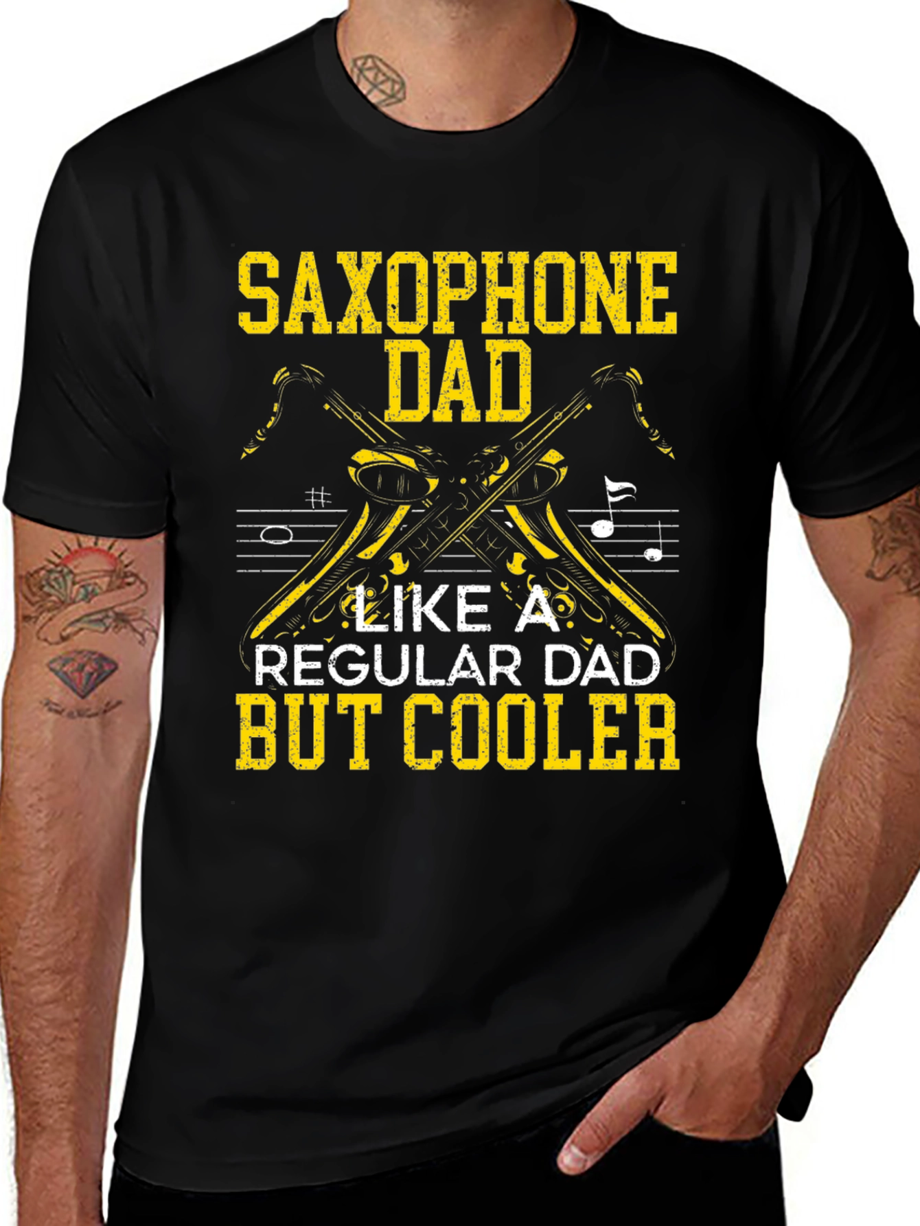 Saxophone Dad T-Shirt - Musician Dad Apparel