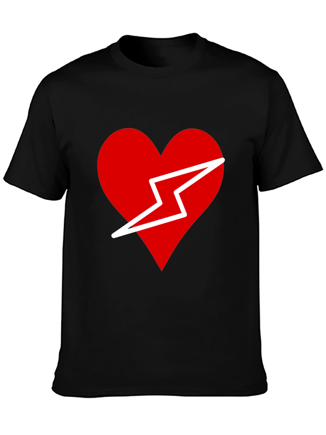 Heart & Lightning Bolt Graphic Tee