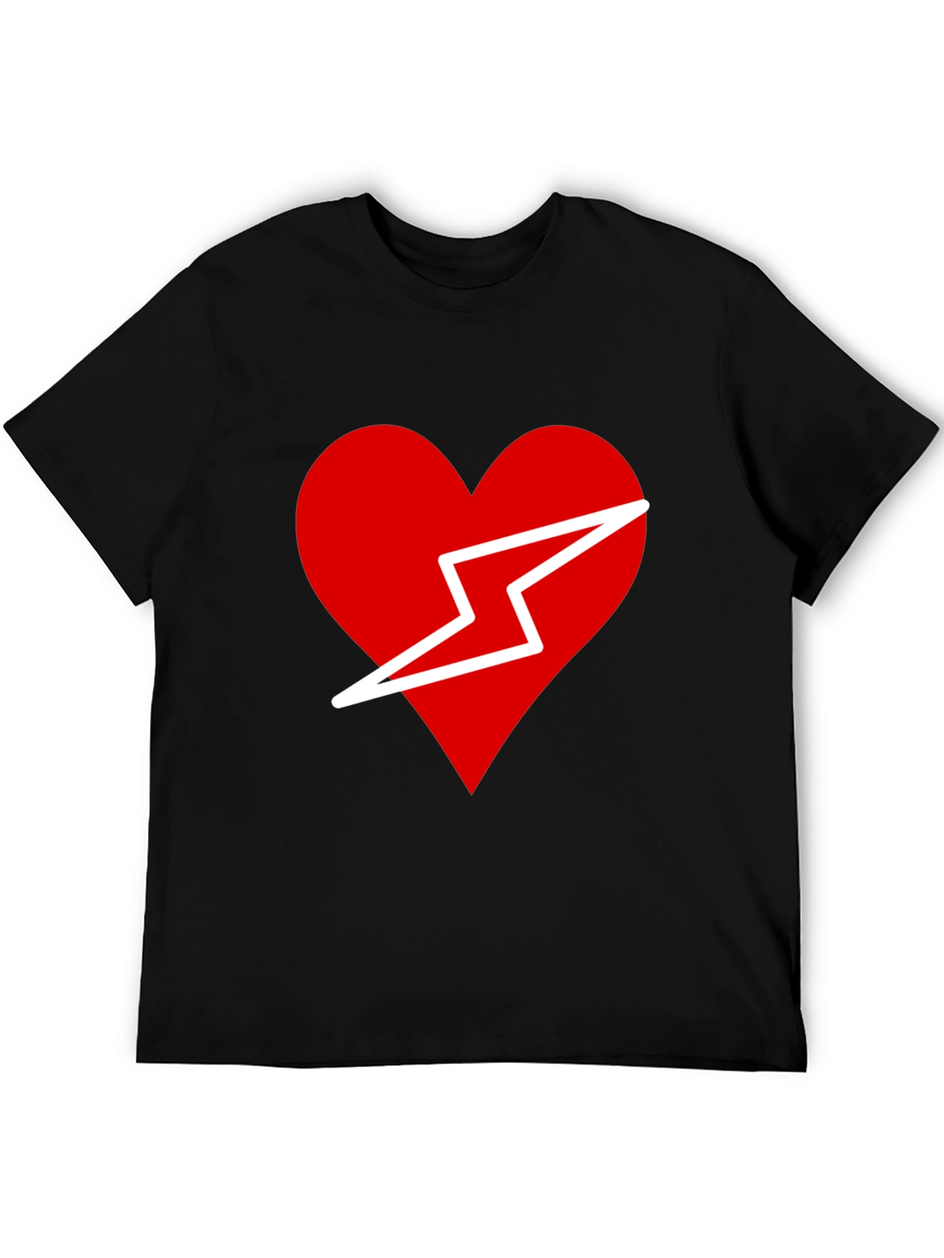 Heart & Lightning Bolt Graphic Tee