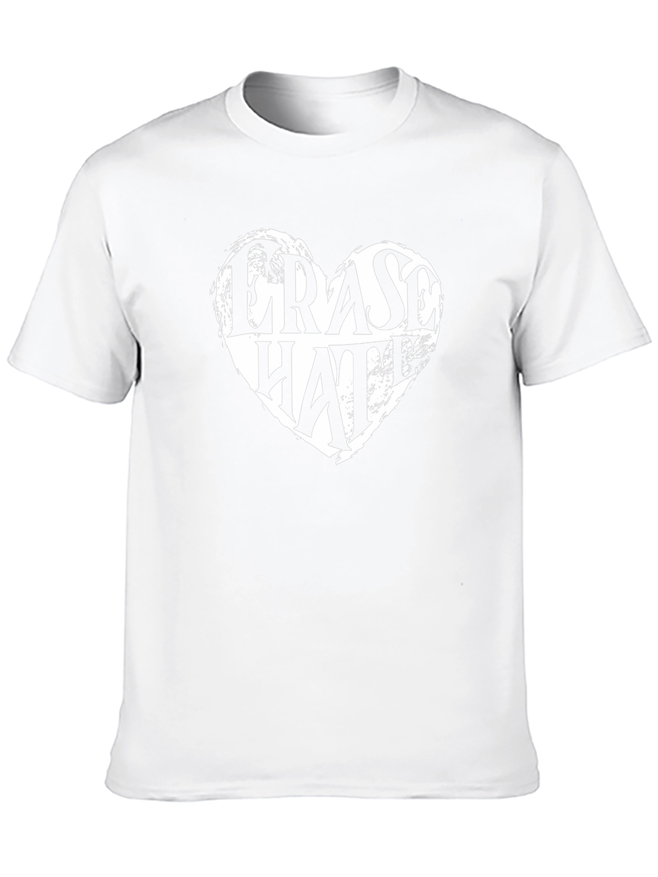 Erase Hate Graphic Tee - Black Cotton T-Shirt